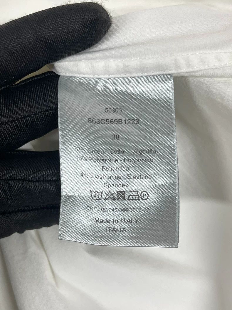 Dior Dior Size 38 White embroidered little bee long-sleeved shi Size US XXS / EU 40 - 5 Thumbnail