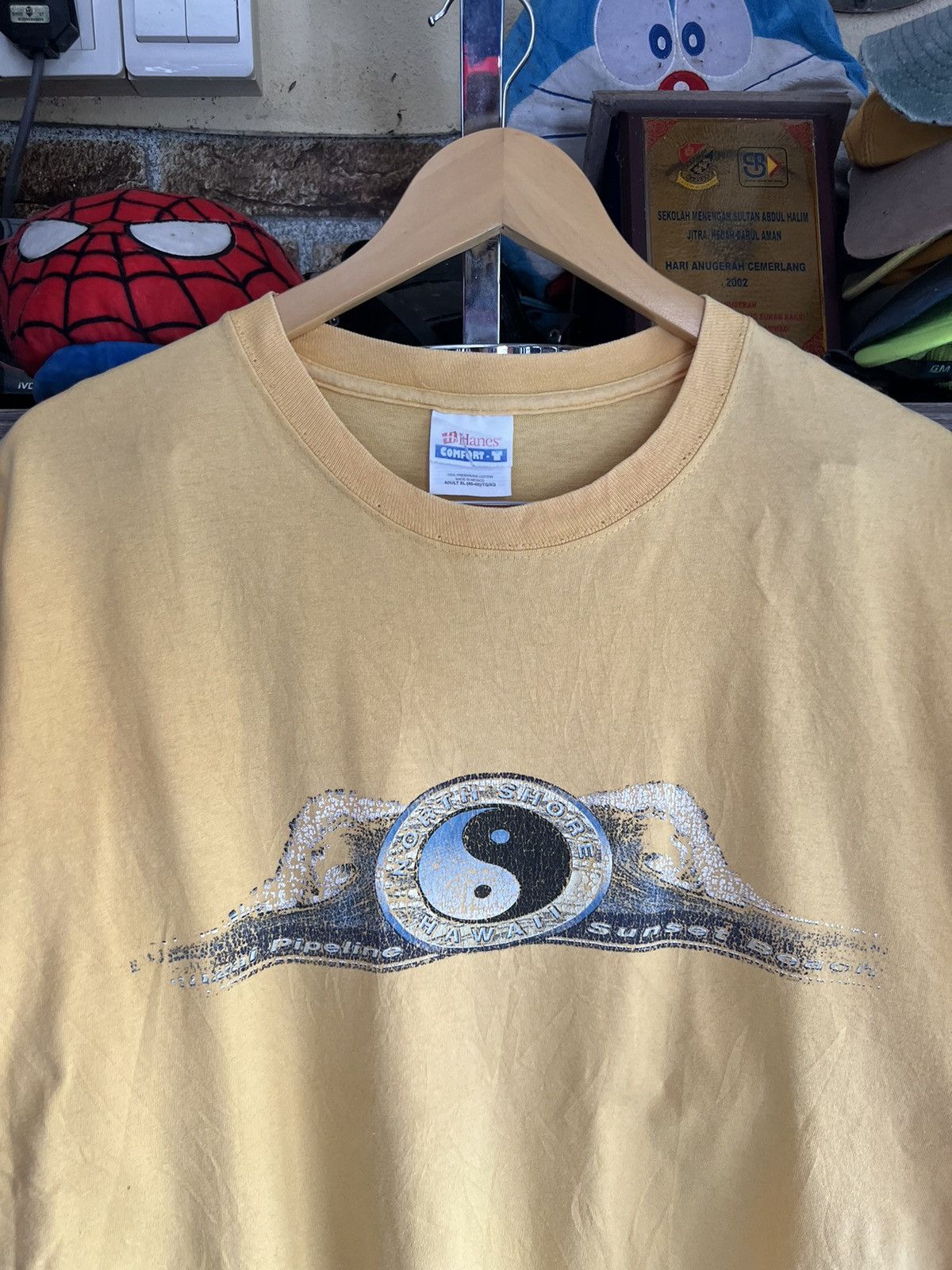 Hanes 🔥Vintage Hanes North Shore Hawaii Tee Size US XL / EU 56 / 4 - 4 Thumbnail