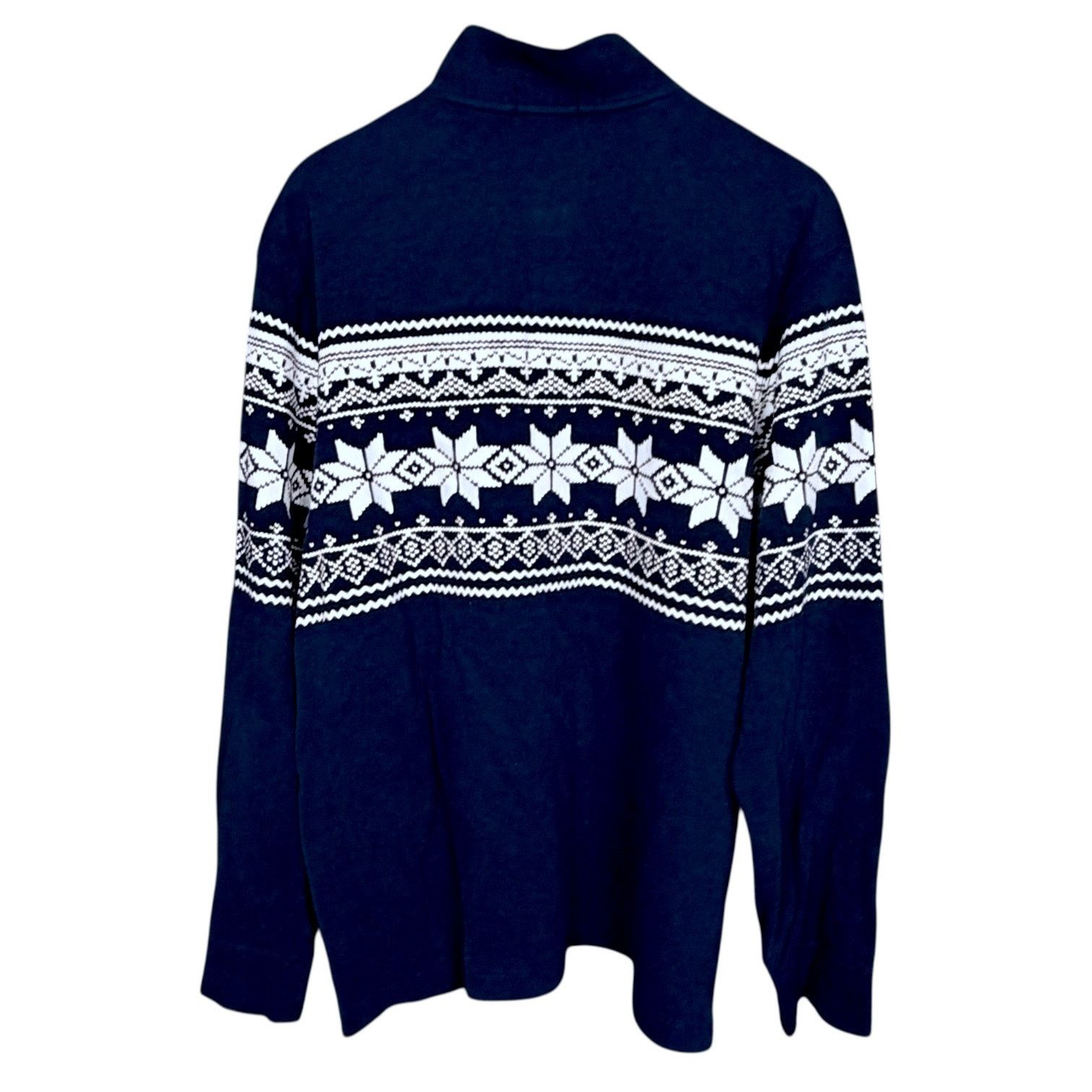 Polo Ralph Lauren Polo Ralph Lauren Pullover Blue Fair Isle Rib Zip Men's XL Size US XL / EU 56 / 4 - 2 Thumbnail