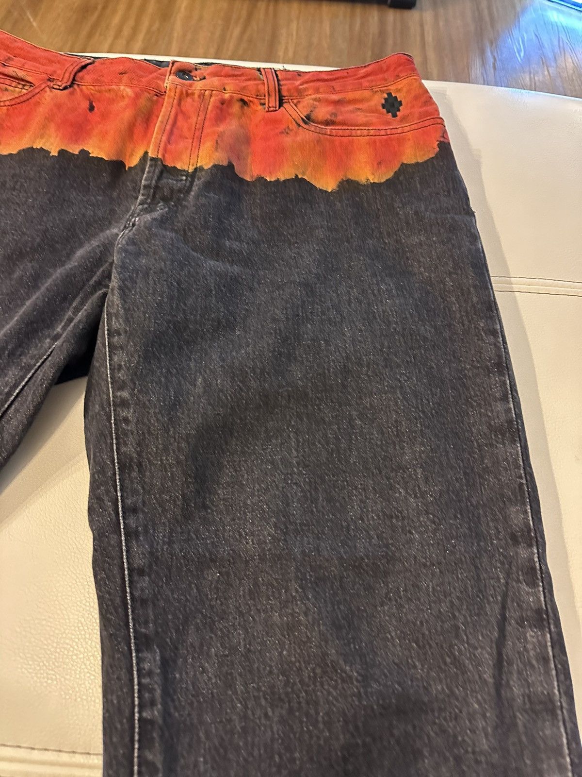 Marcelo Burlon Marcelo Burlon County of Milan Flame Print Jeans Size US 38 / EU 54 - 4 Thumbnail