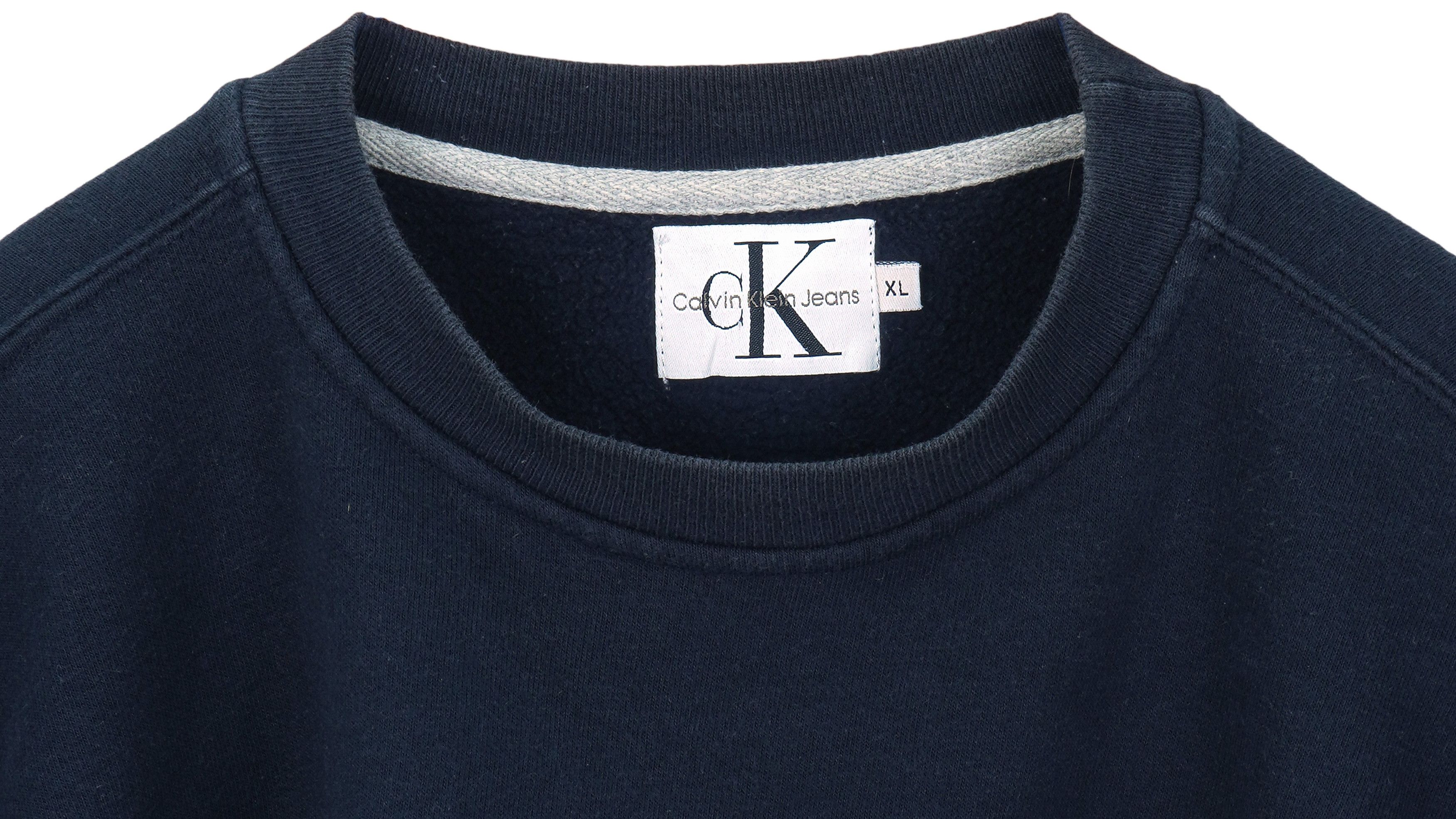 Calvin Klein Blue Spell-Out Crew Neck Sweatshirt 1990s Size US XL / EU 56 / 4 - 3 Thumbnail