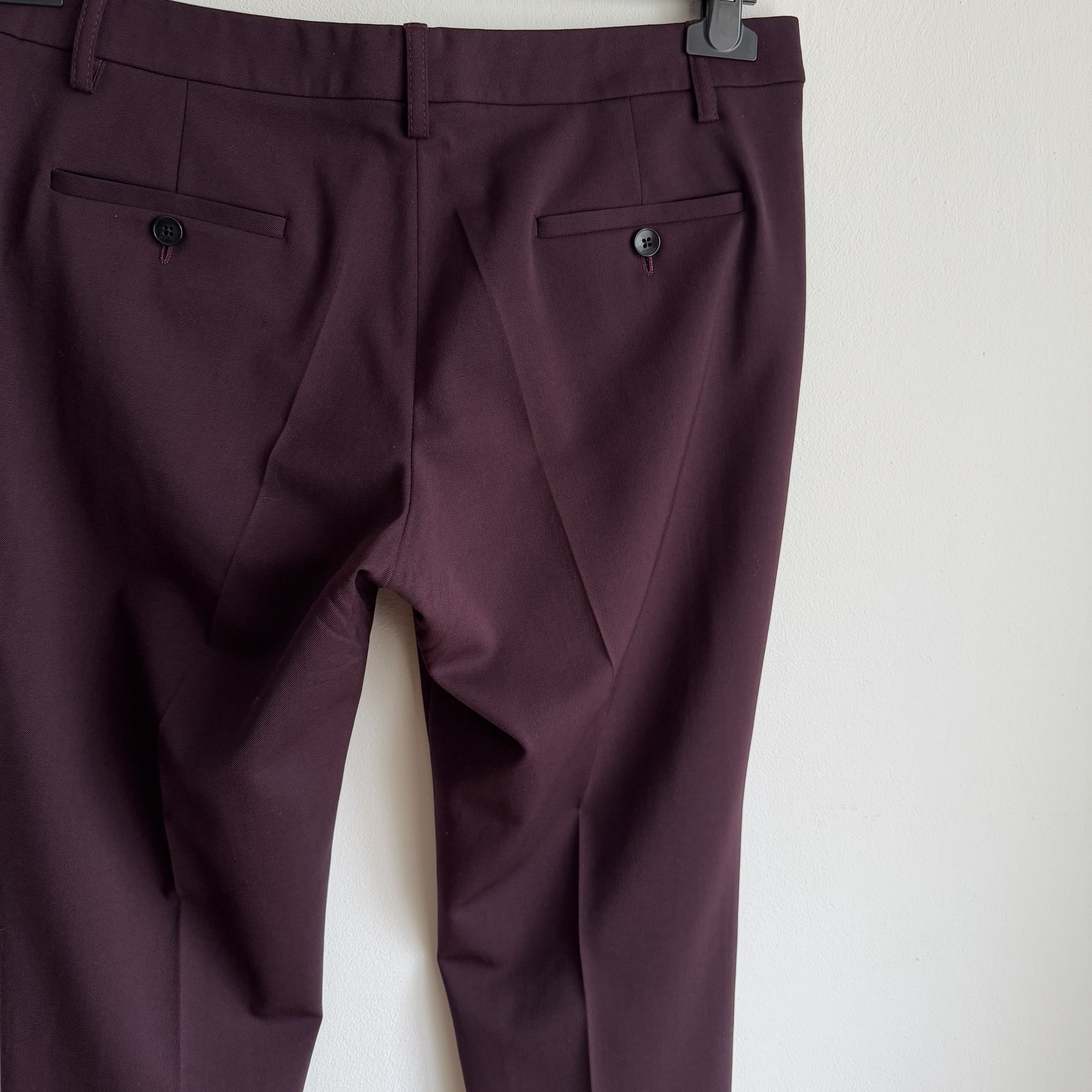Etro ETRO wool purple pants women's trousers 44 Size 30" / US 8 / IT 44 - 7 Thumbnail