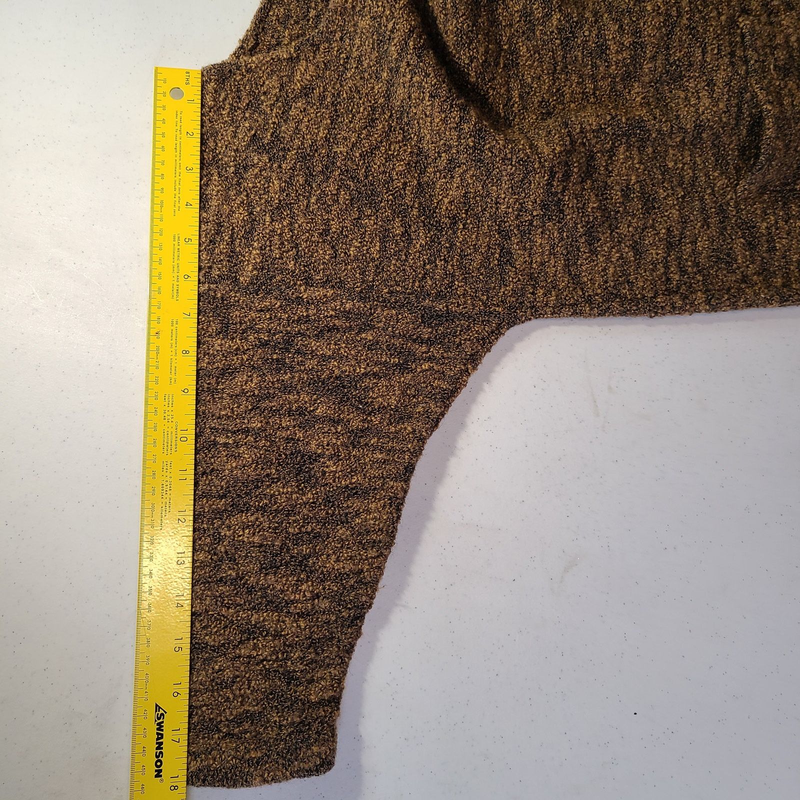 Vintage Brown Knit Sweater with Pockets Women's Oversize S USA 2597 Size S / US 4 / IT 40 - 7 Thumbnail