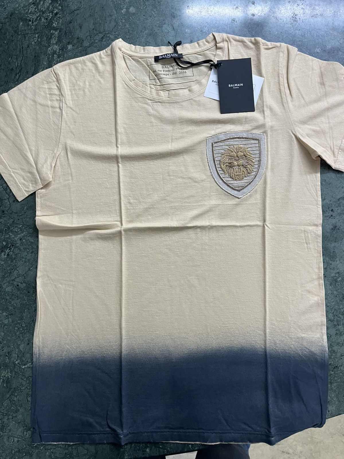 Balmain Balmain lion logo tshirt embroidery 100% cannetille Size US S / EU 44-46 / 1 - 5 Thumbnail