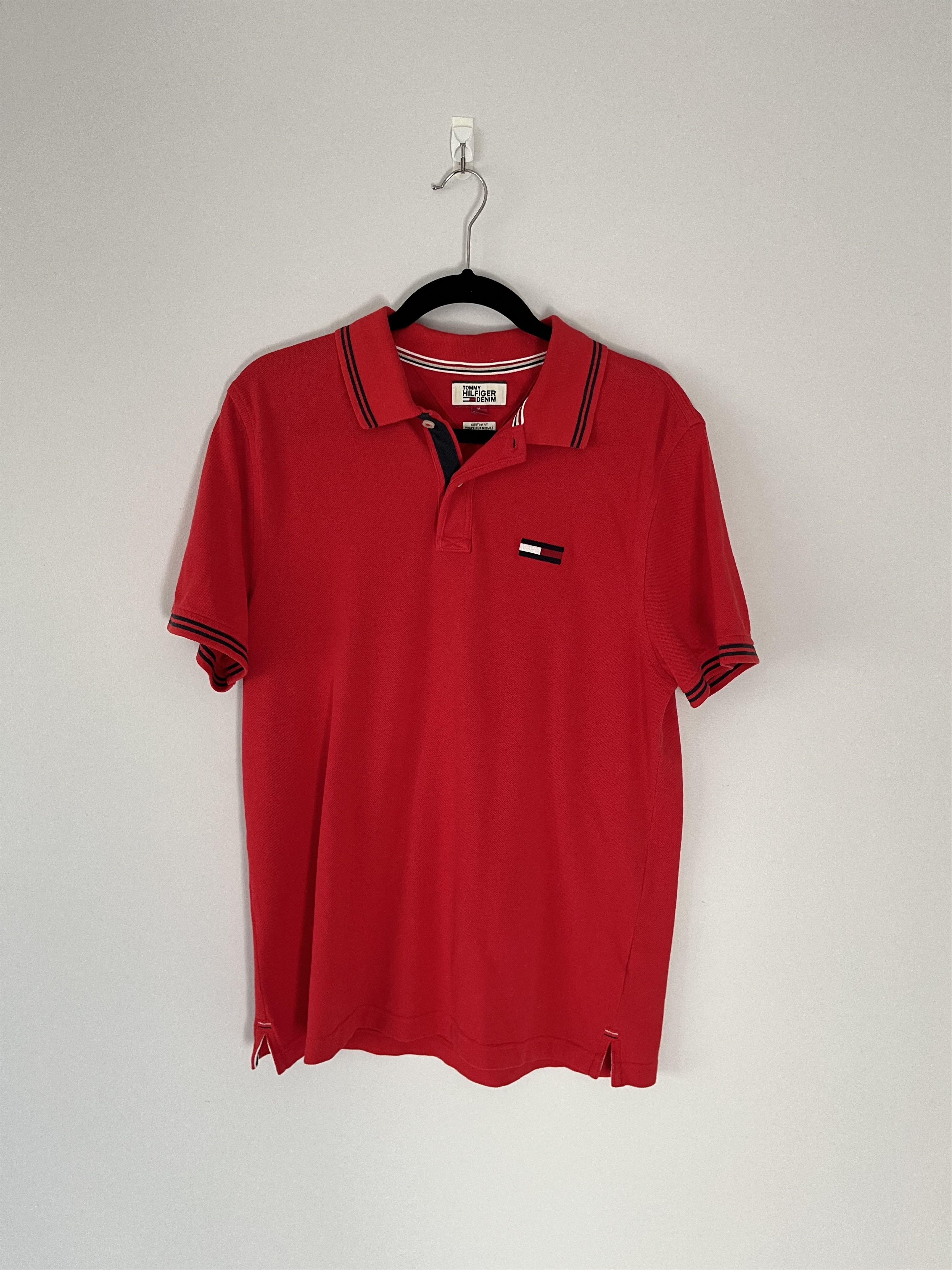 Tommy Hilfiger Large Logo Polo Size US L / EU 52-54 / 3 - 1 Thumbnail