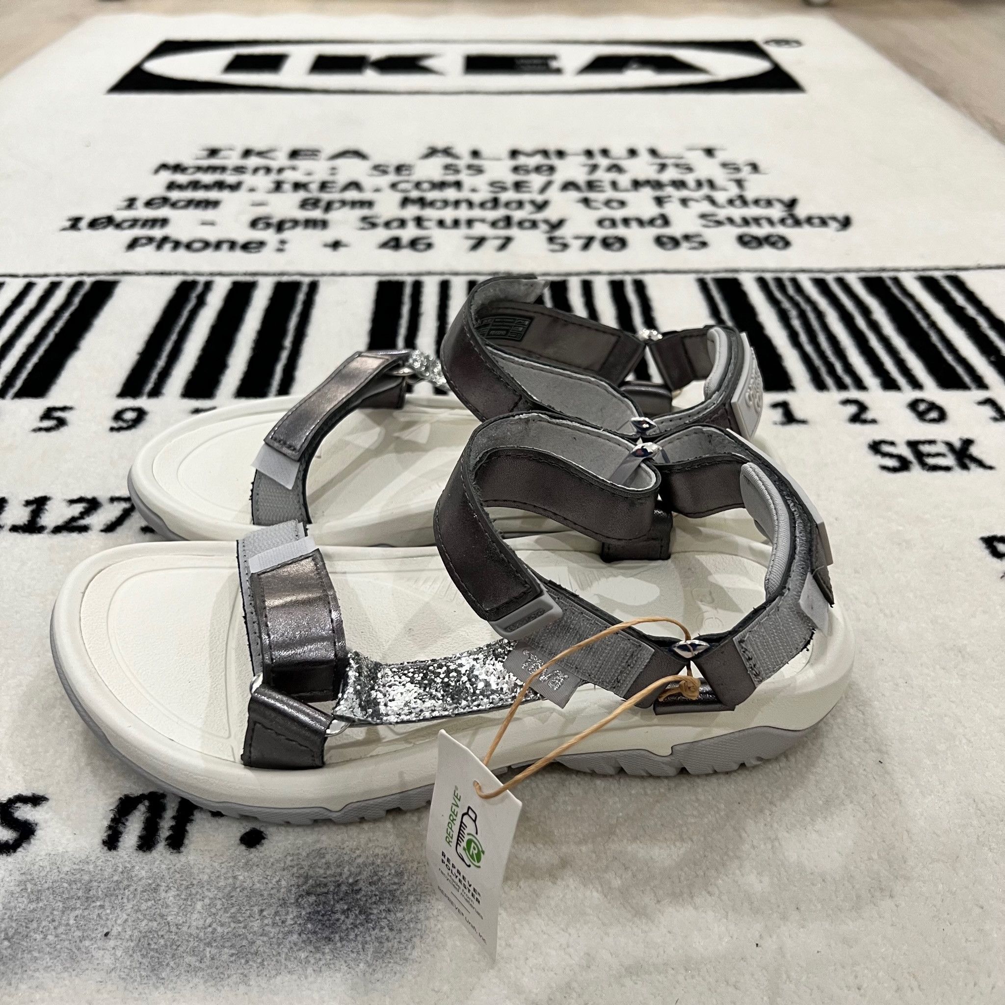 Teva Teva X Christian Cowan Silver XLT2 Hurricane Strap Sandals Size US 7 / IT 37 - 3 Thumbnail