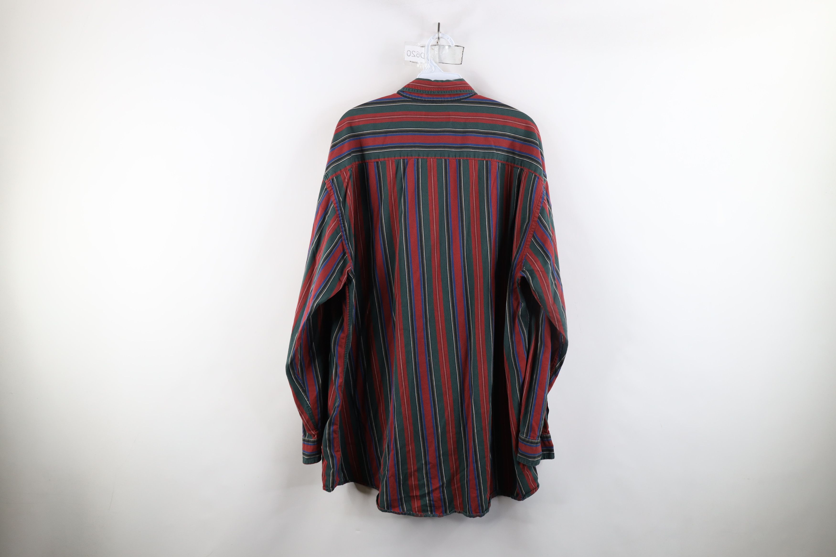 Vintage Vintage 90s Streetwear Striped Collared Button Down Shirt Size US XL / EU 56 / 4 - 11 Thumbnail