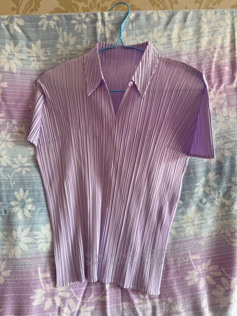 Issey Miyake Issey Miyake Purple Half Sleeve Size M / US 6-8 / IT 42-44 - 1 Thumbnail