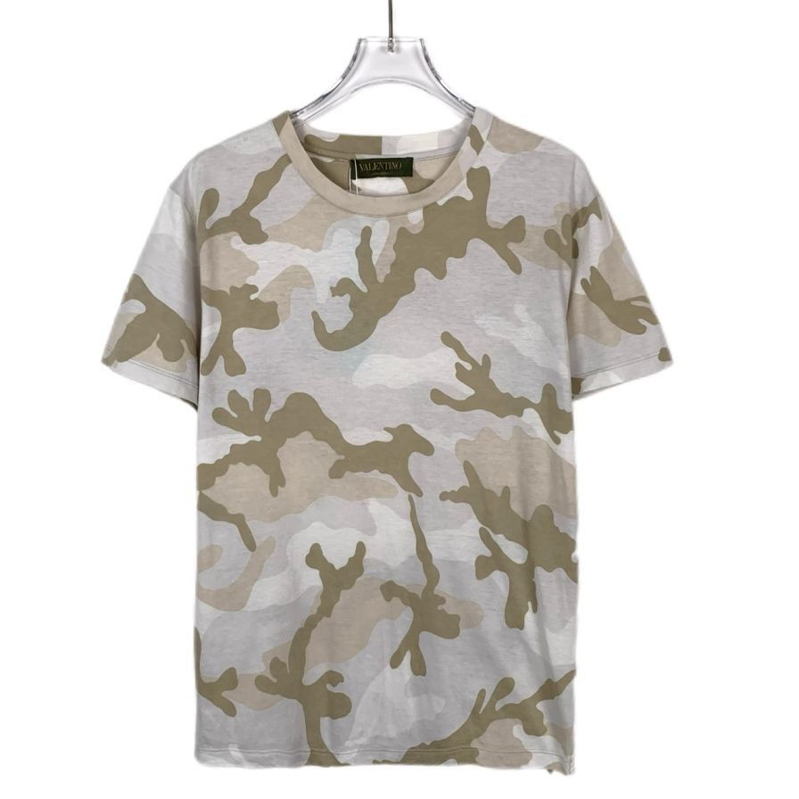 Valentino Valentino Camouflage Print Cotton Blend Short Sleeve T-Shir Size M / US 6-8 / IT 42-44 - 1 Thumbnail