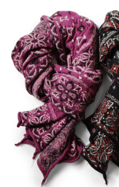 Kapital Shrinkable Wool Colorful BIG Mama Bandana Scarf Size ONE SIZE - 2 Thumbnail