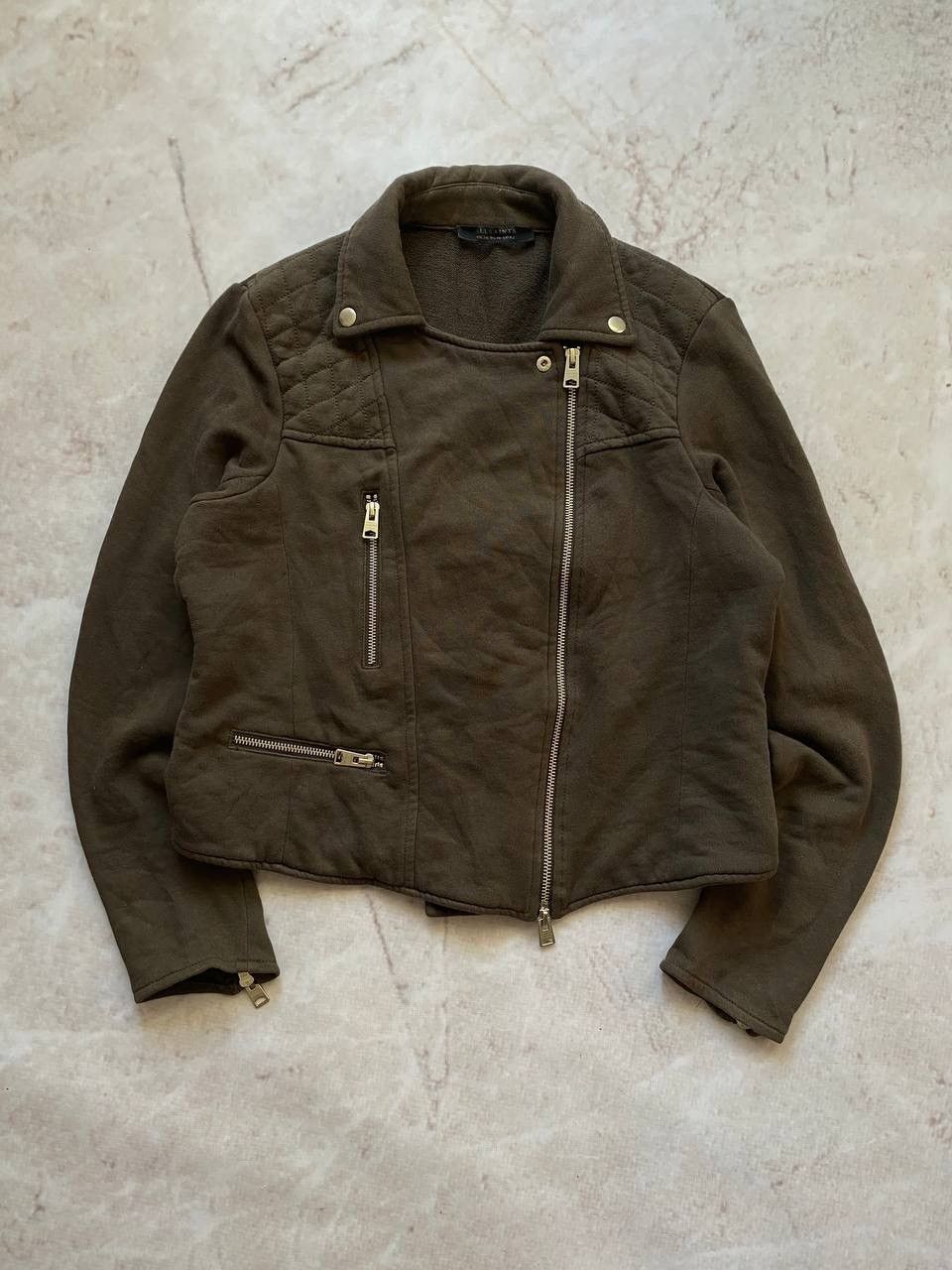 Allsaints × Vintage Luxury Allsaints Cotton Perfecto Jacket Size L / US 10 / IT 46 - 1 Thumbnail