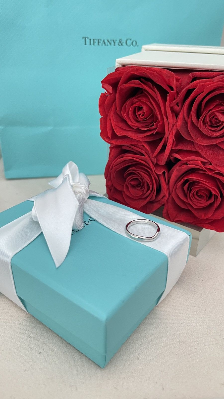 Tiffany & Co. Tiffany & Co. Elsa Peretti Wedding Ring Pl 4.5 NEW $1,150 Size ONE SIZE - 2 Thumbnail