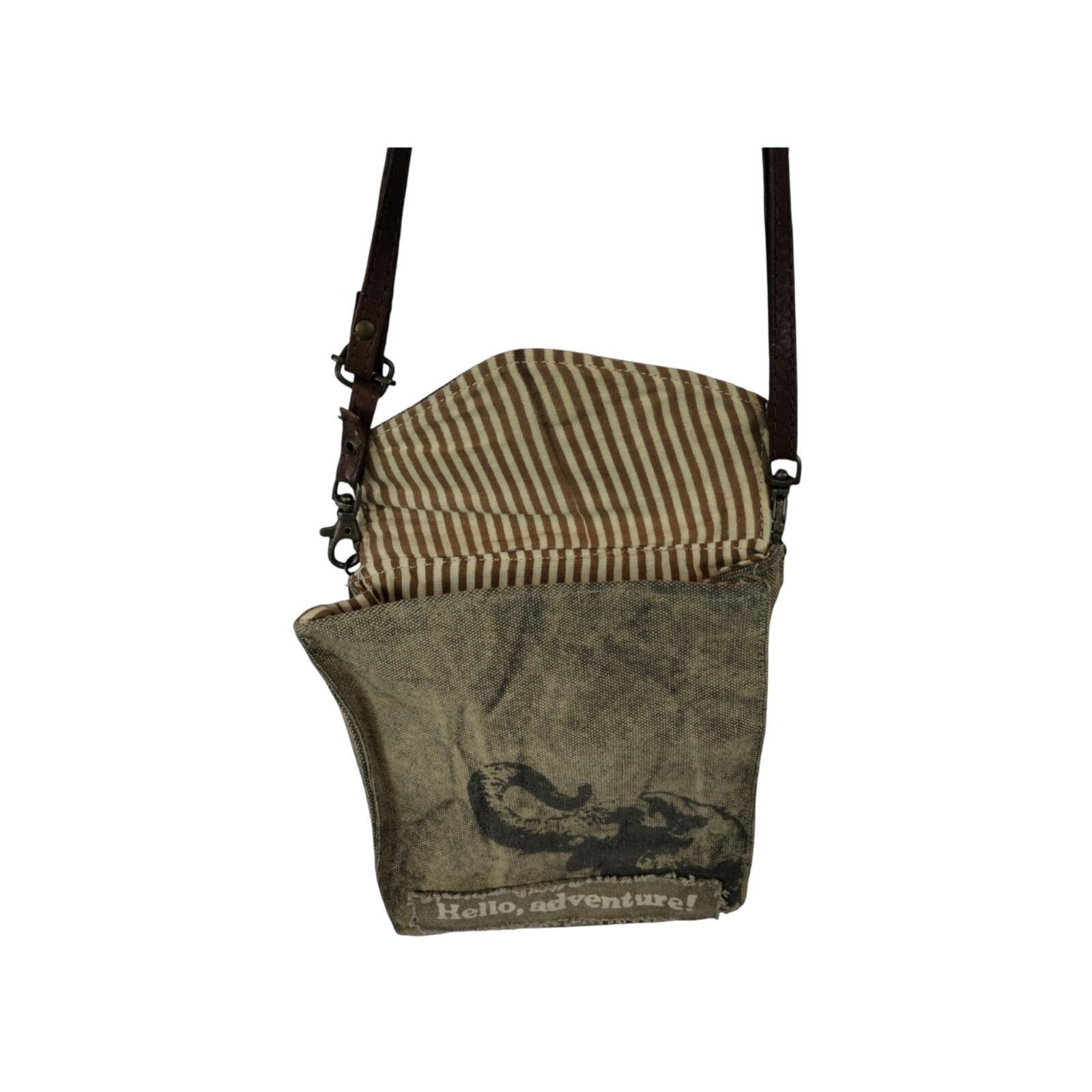Vintage Primitives by Kathy Hello Adventure! Crossbody Canvas Sling Size ONE SIZE - 6 Thumbnail
