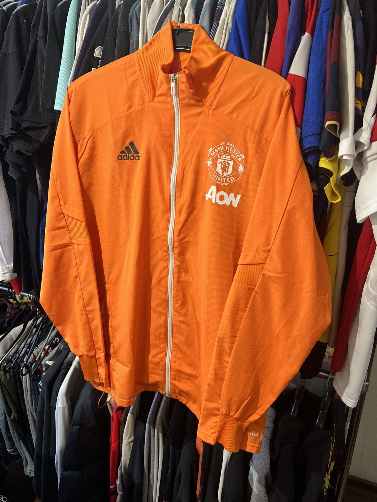 Adidas × Vintage 2020/2021 ADIDAS MANCHESTER UNITED FC TRAINING TRACK JACKET Size US L / EU 52-54 / 3 - 2 Thumbnail