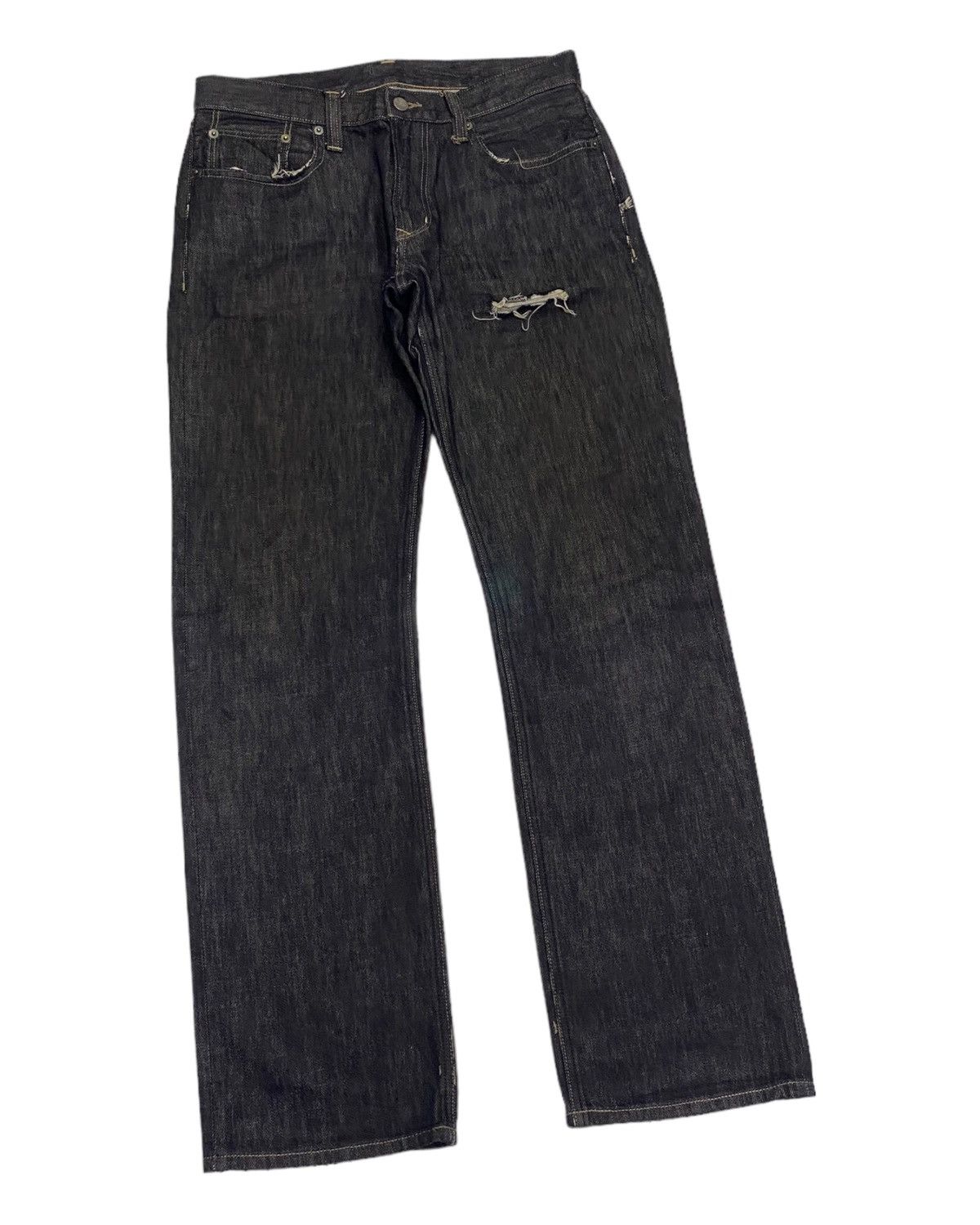 Hysteric Glamour JAPANESE AVANT GARDE STYLE DISTRESSED DENIM JEANS Size US 32 / EU 48 - 6 Thumbnail