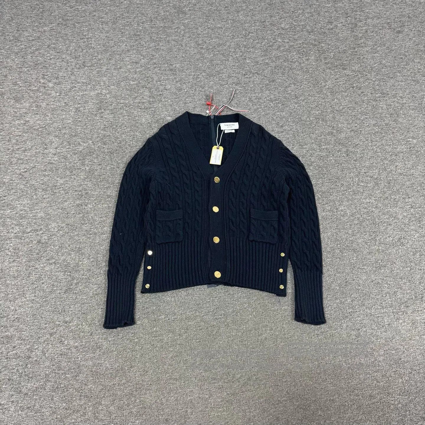 Thom Browne Thom Browne Cable Knit Gold Button Cardigan. Size US S / EU 44-46 / 1 - 1 Thumbnail