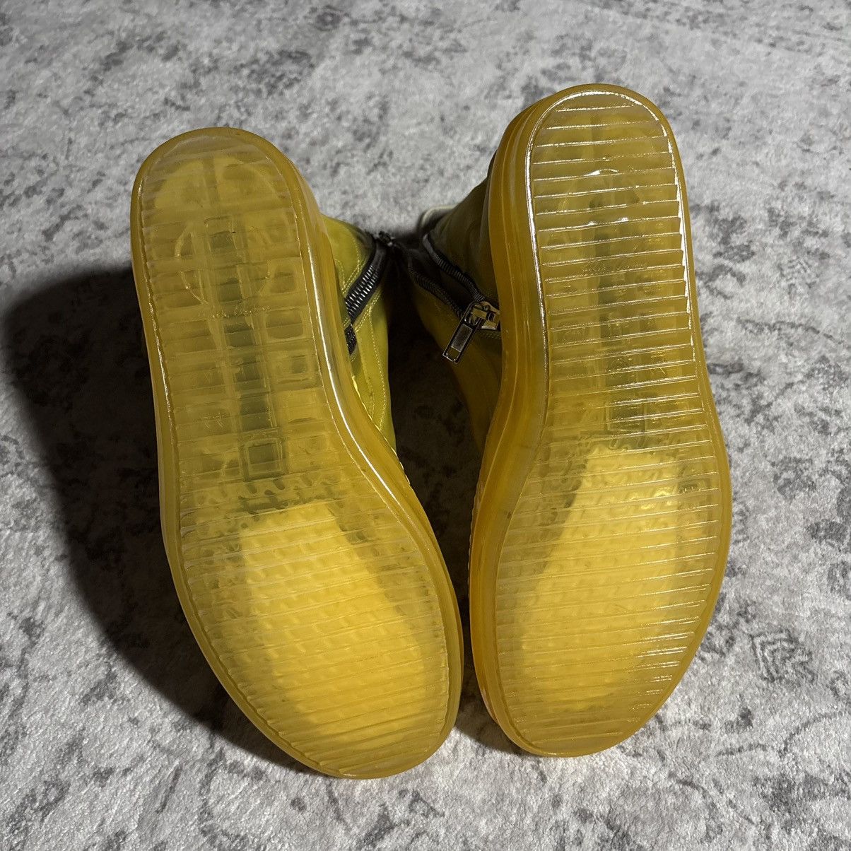 Rick Owens Rick Owens SS23 EDFU Geobasket Sneakers Lemon | Size 44 Size US 11 / EU 44 - 13 Thumbnail