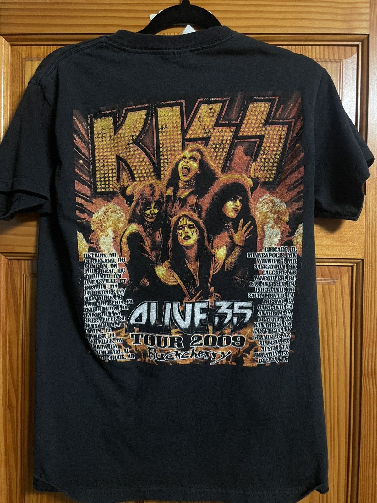Band Tees × Vintage Kiss 2009 Tour Tee Size US S / EU 44-46 / 1 - 2 Thumbnail