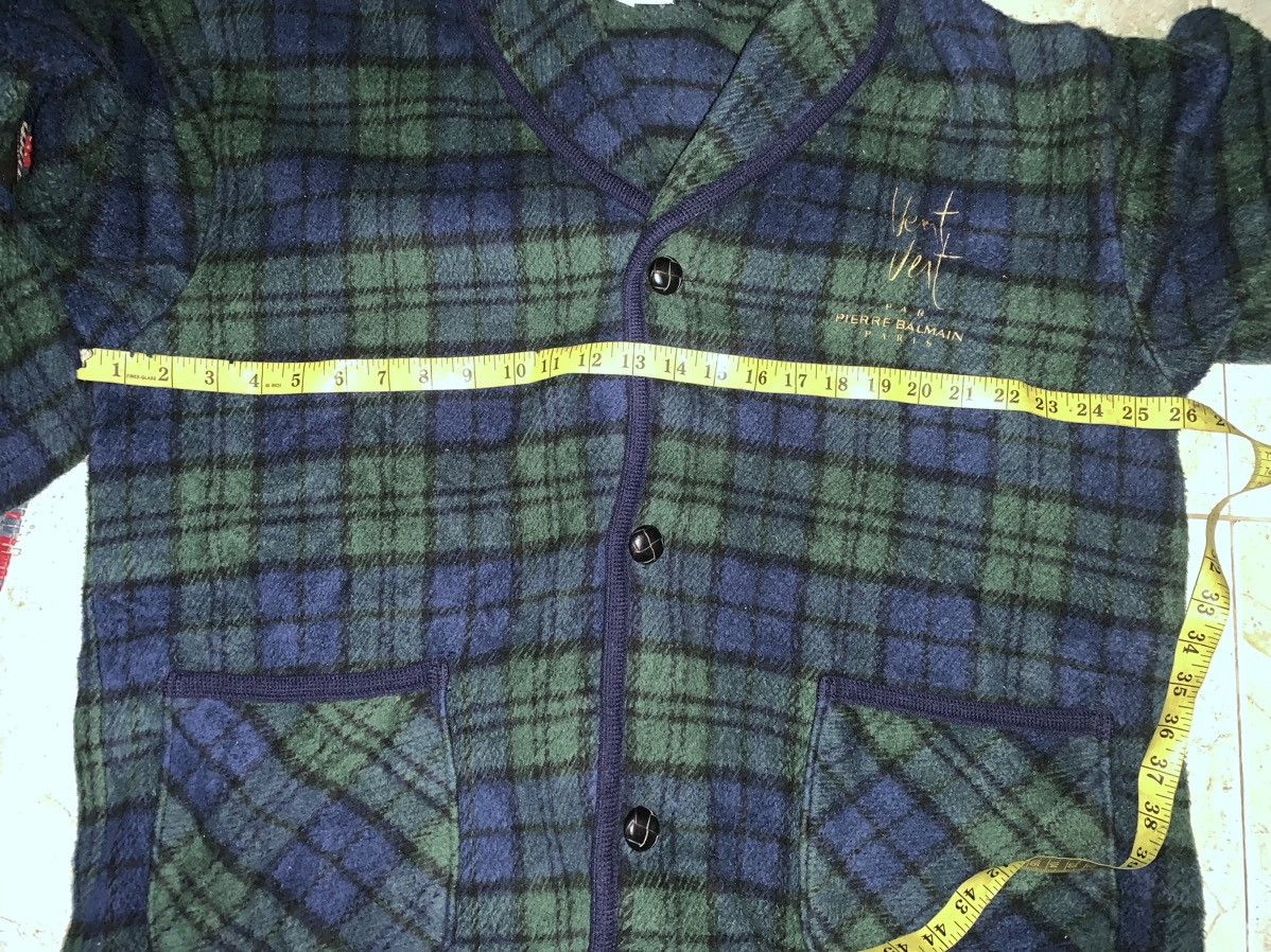 Vintage Vintage Vent Vert Pierre Balmain Fleece Jacket Size US L / EU 52-54 / 3 - 10 Thumbnail