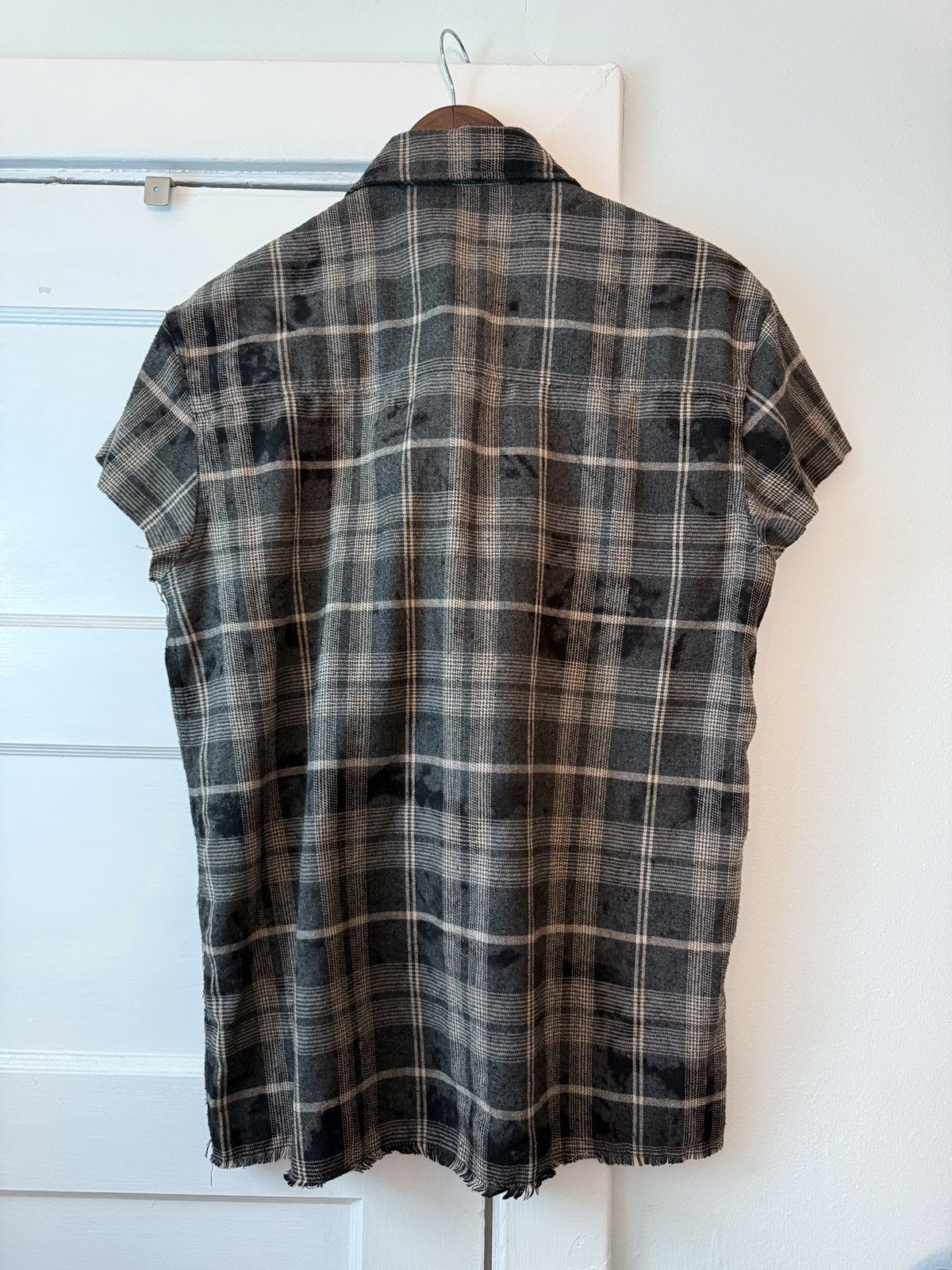 Other UK Sun Faded, Distressed, & Dyed Grunge Cutoff Flannel Size US S / EU 44-46 / 1 - 2 Thumbnail