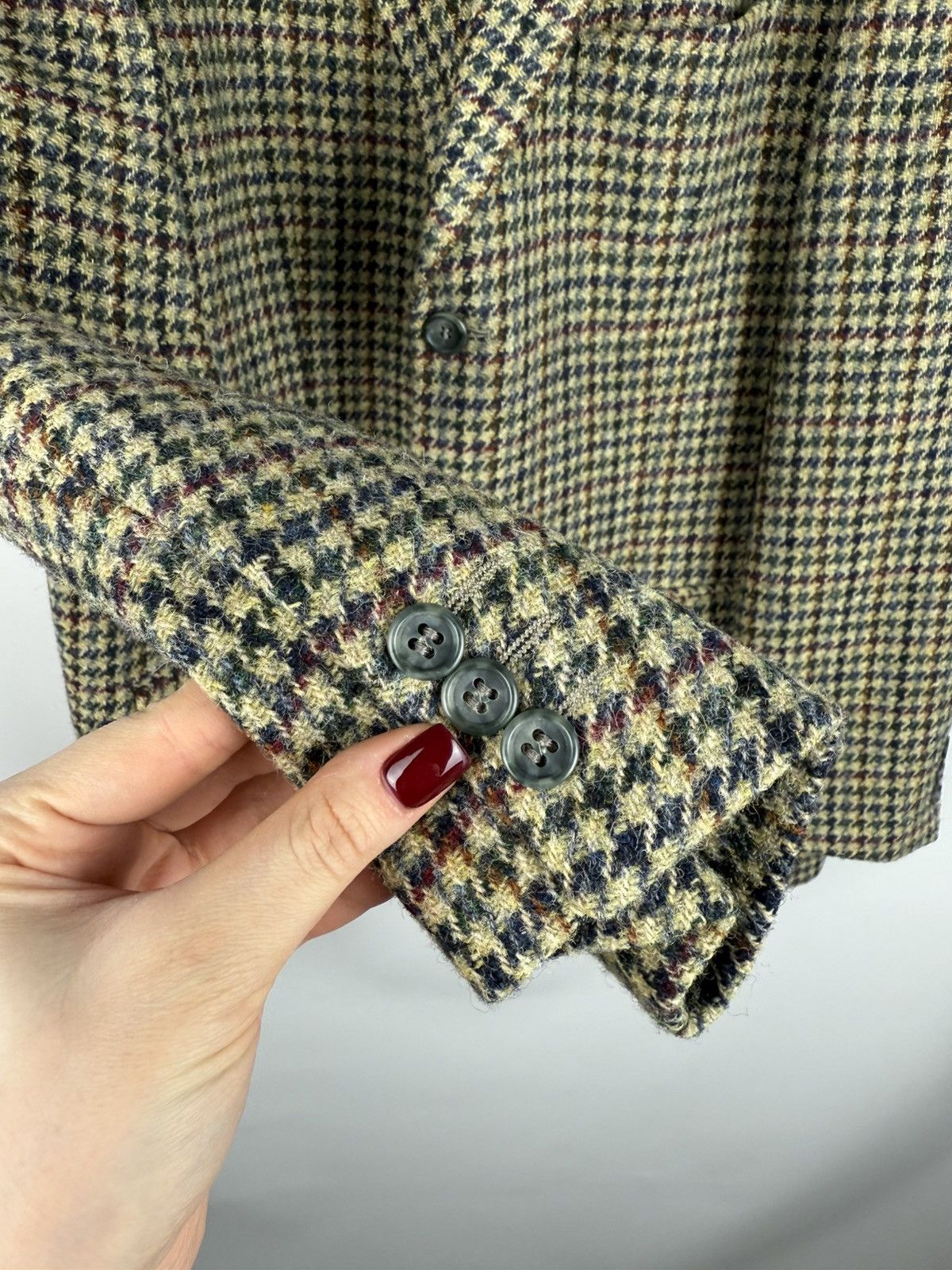 Harris Tweed × Vintage Harris Tweed Vintage Men’s Wool Blazer Jacket Sportcoat Size 46R - 11 Thumbnail