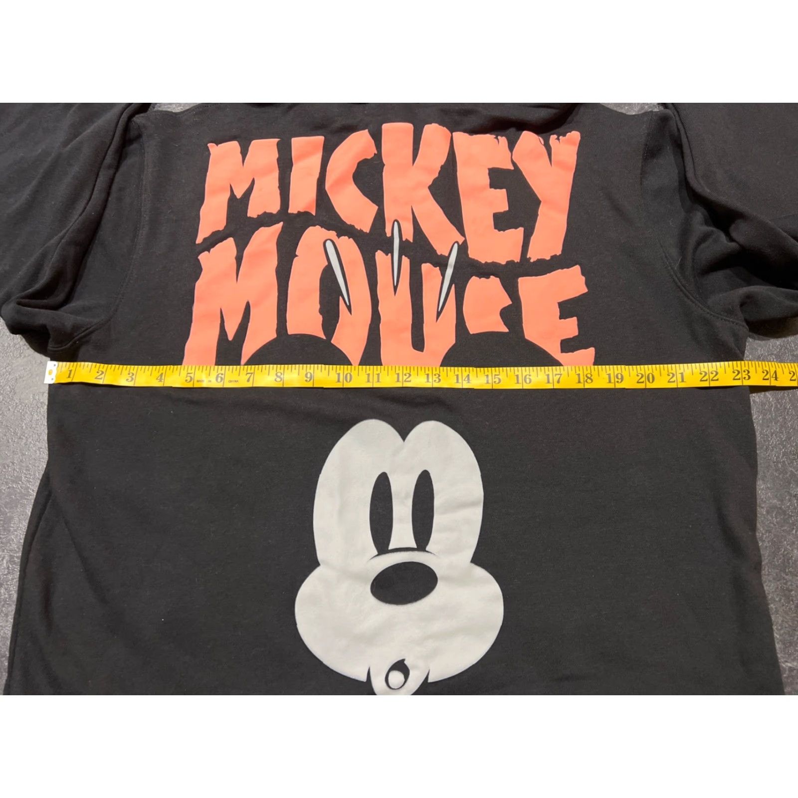 Disney Disney Mickey Mouse Fleece Hoodie Men Large Black Halloween Cartoon Graphic Pullover Size US L / EU 52-54 / 3 - 3 Thumbnail