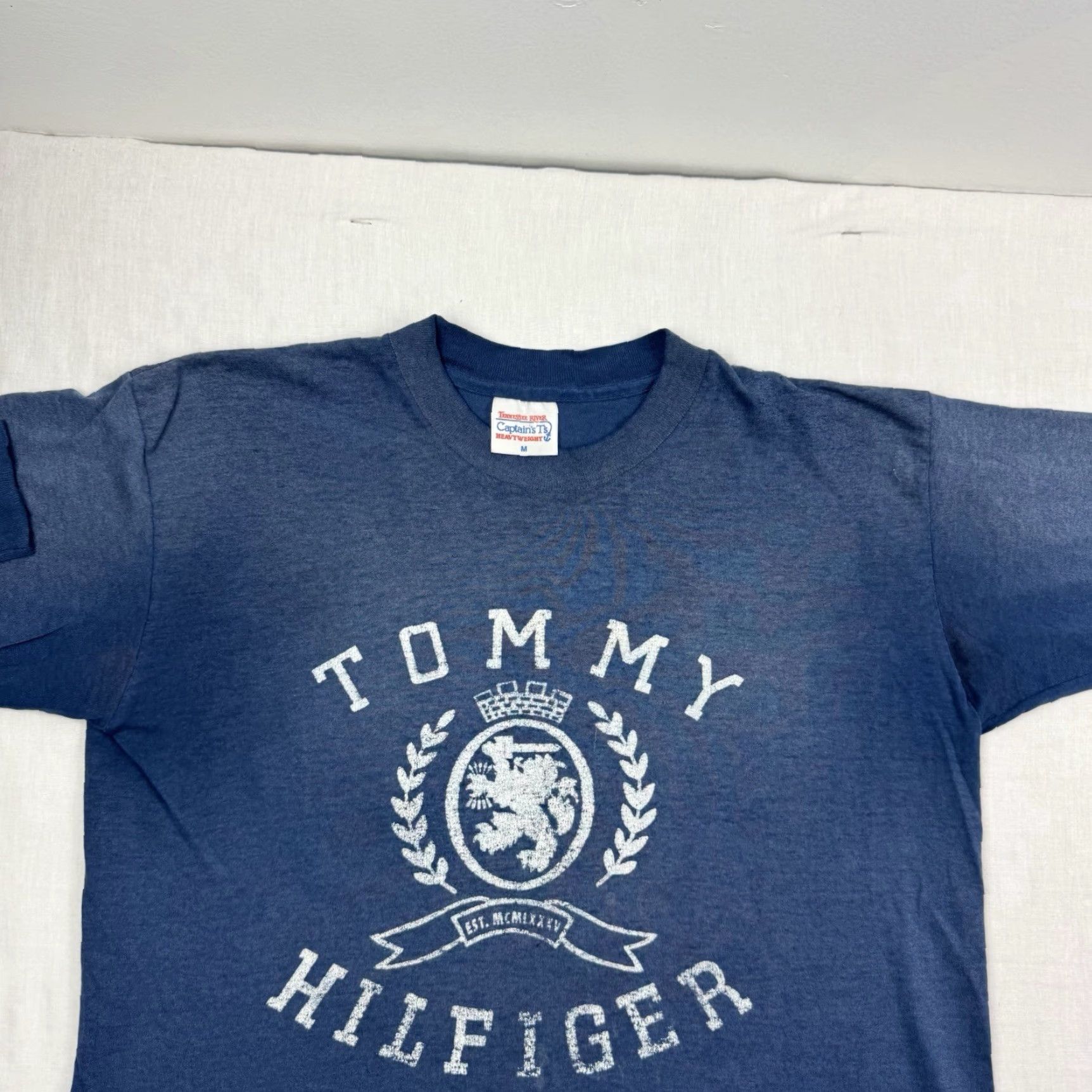 Thrasher VINTAGE Tommy Hilfiger Graphic Long Sleeve T Shirt Adult Medium Blue 80s 90s Mens Size US M / EU 48-50 / 2 - 7 Thumbnail