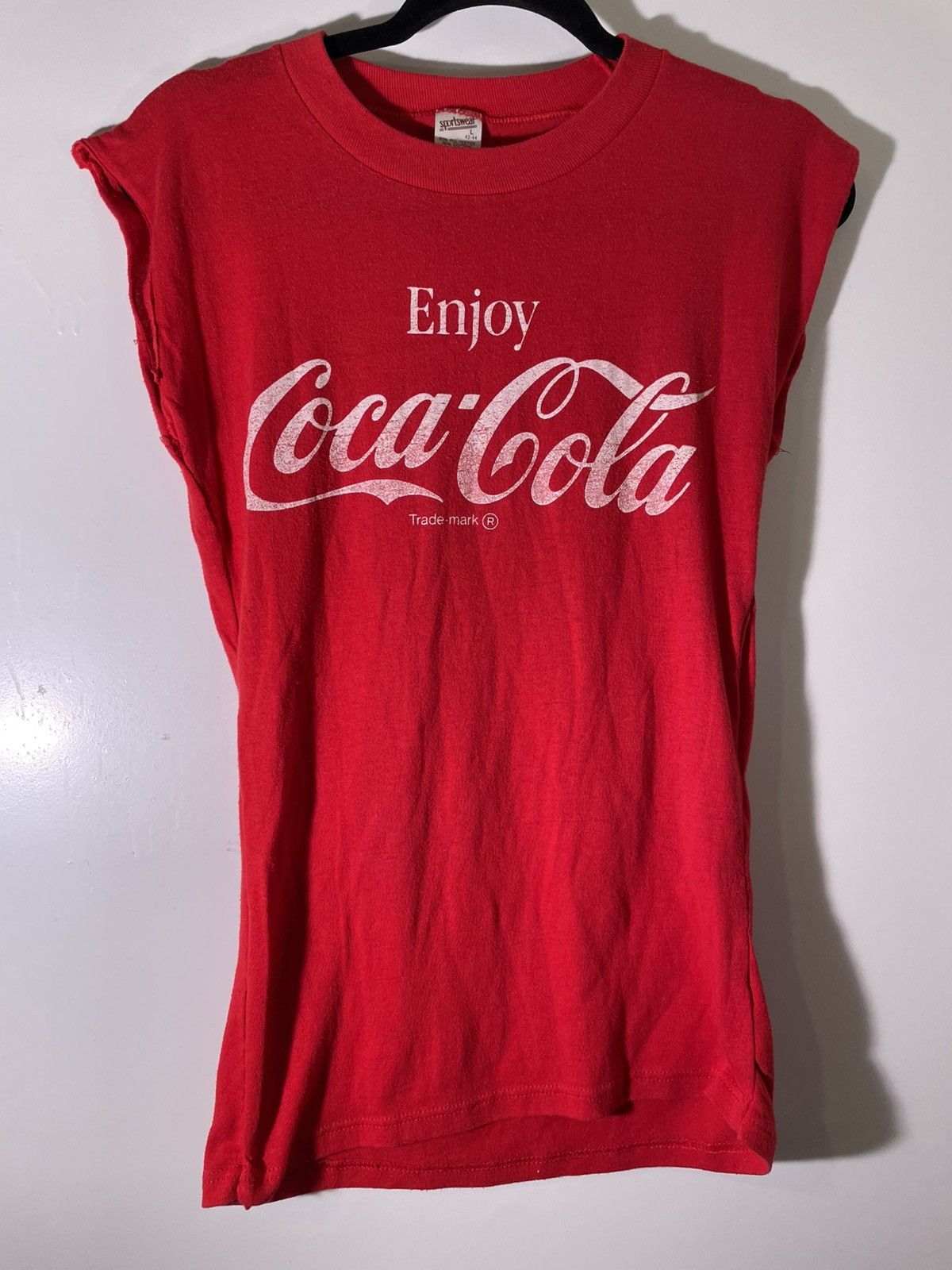 Vintage 80’s Vintage 1987 Coca Cola Coke Black Reunion Muscle Shirt Size US L / EU 52-54 / 3 - 1 Thumbnail