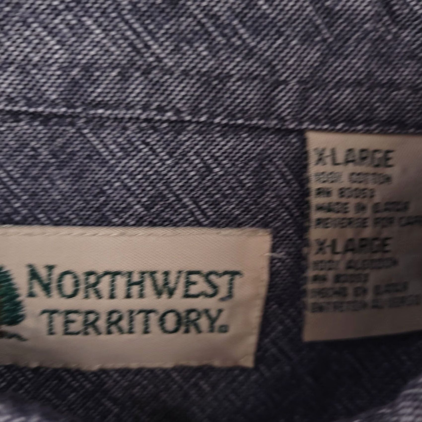 Vintage Northwest Territory Shirt Mens XL Blue Long Sleeve Flannel Work Button-Up Size US XL / EU 56 / 4 - 3 Thumbnail