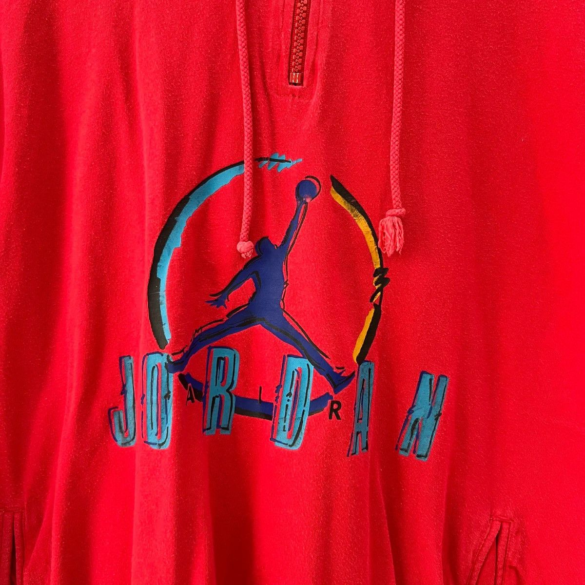 Jordan Brand × Nike × Vintage Vintage Air Jordan Aqua 1993 Hoodie Size US S / EU 44-46 / 1 - 2 Thumbnail