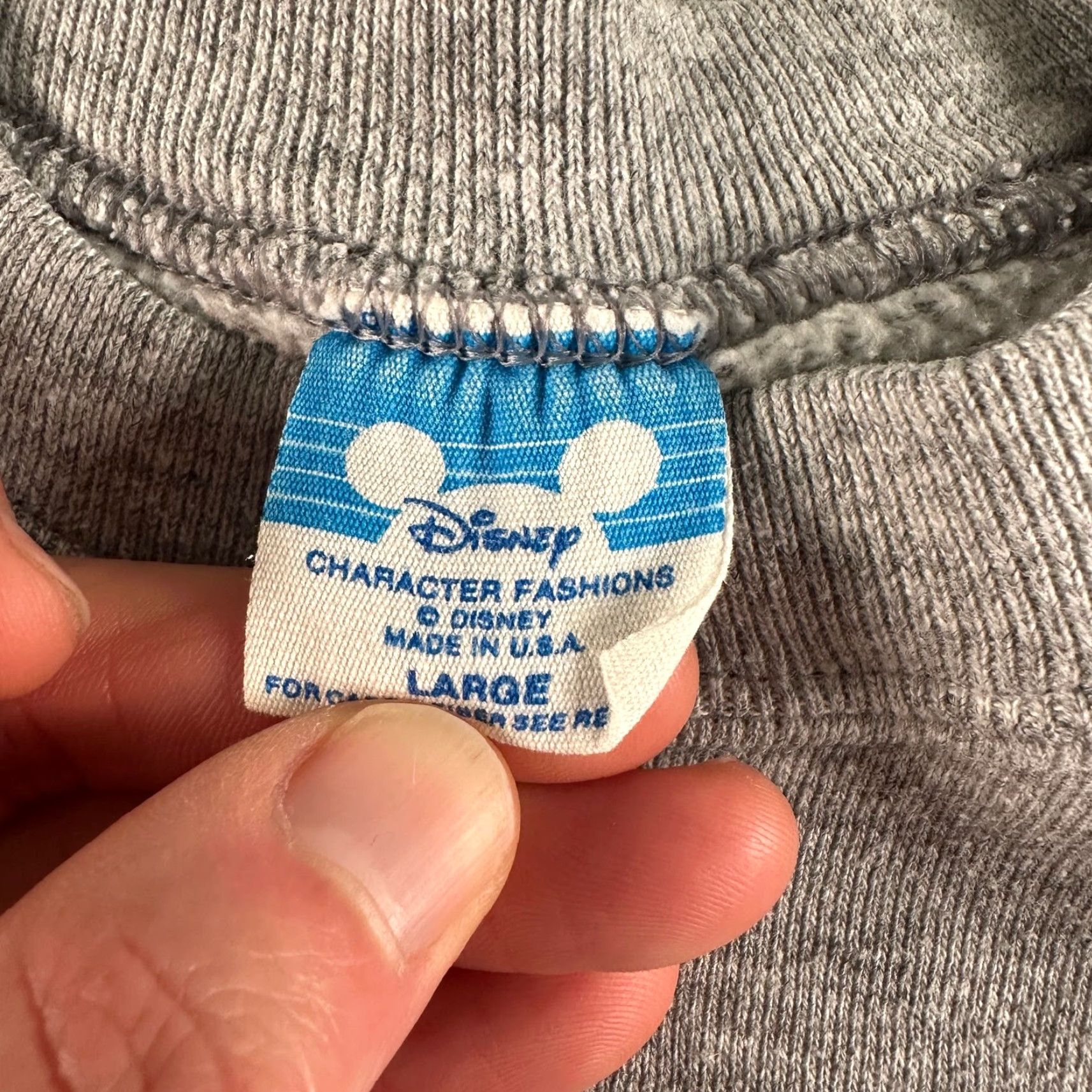 Disney Vtg Disney Sweatshirt Size L Gray Mickey Mouse Crewneck Graphic Pullover 90's Size US L / EU 52-54 / 3 - 4 Thumbnail