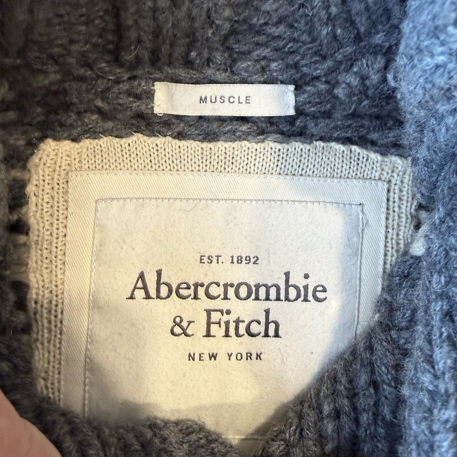 Abercrombie & Fitch Vintage Abercrombie & Fitch Sweater Medium Gray Fair Isle Size US M / EU 48-50 / 2 - 9 Thumbnail