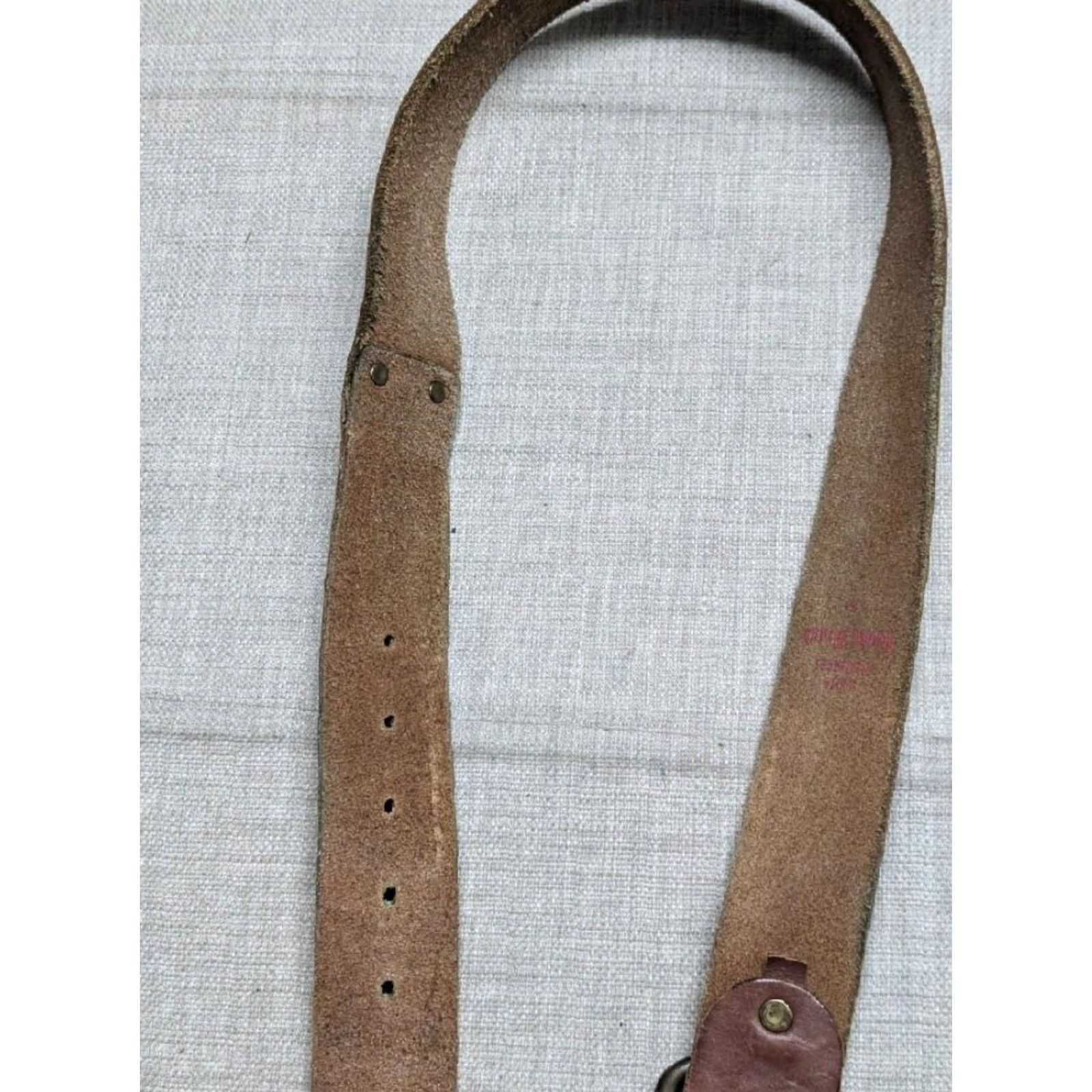 Lucky Brand VINTAGE Lucky Brand belt Leather floral COWHIDE brass buckle 30 brown Unisex Adults Small details included 90s Y2K Womens Mens Boys Girls Size 30 - 5 Thumbnail