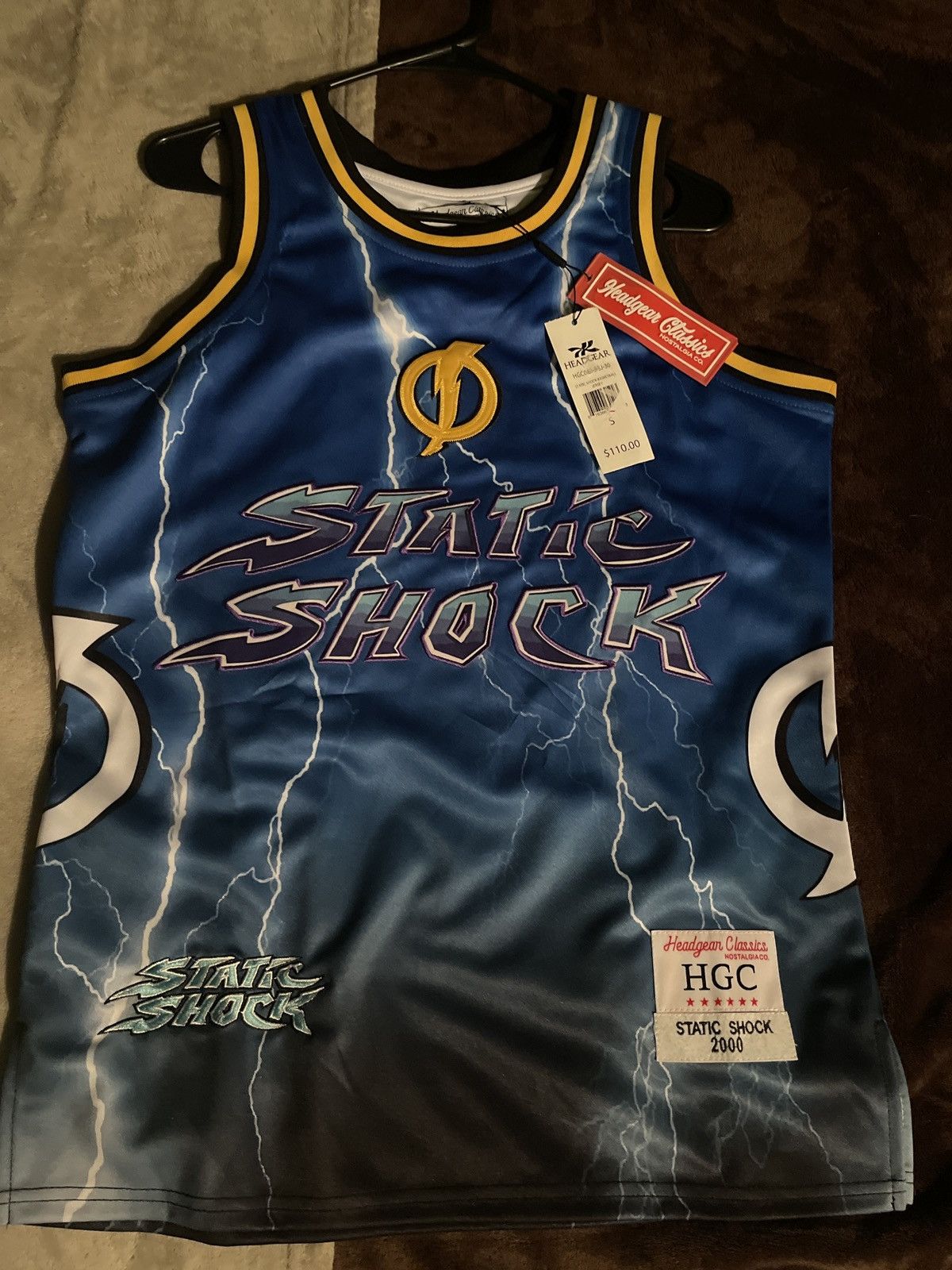 Other Brand new medium Blue Static Shock HGC basketball jersey Size US S / EU 44-46 / 1 - 1 Thumbnail