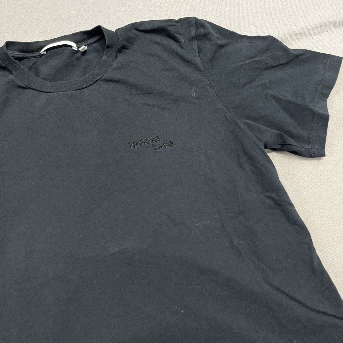 Helmut Lang Helmut Lang Logo Black Tee Size US M / EU 48-50 / 2 - 1 Thumbnail