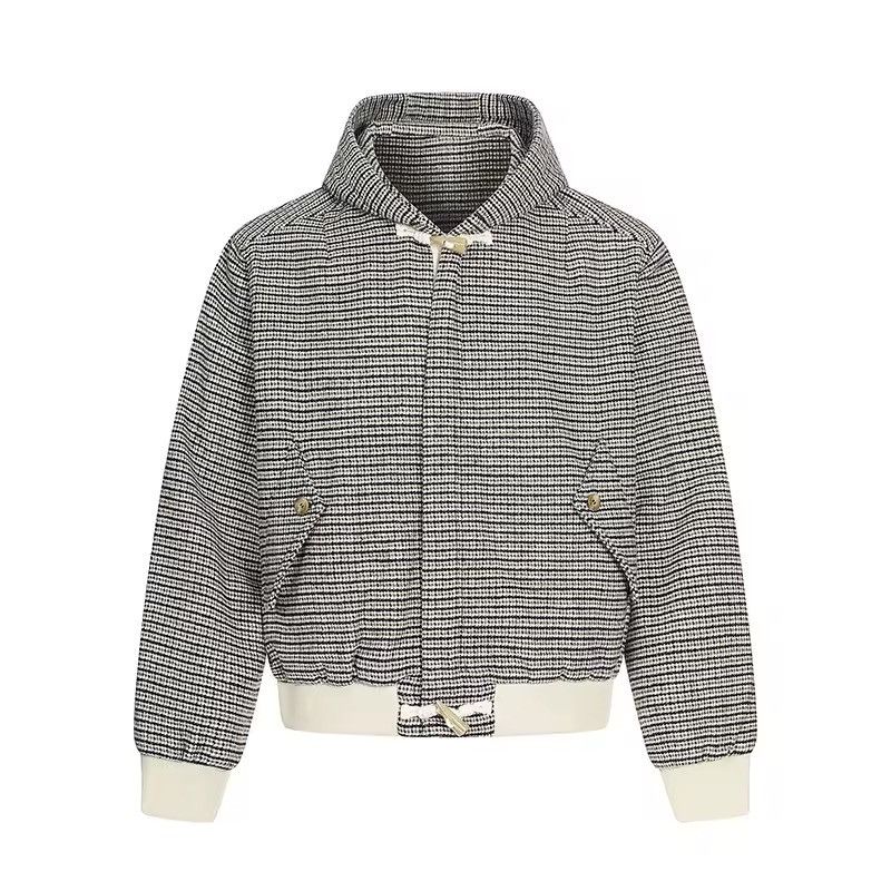 Other Plaid Streetwear Vintage Style Loose Hooded Button Jacket Size US M / EU 48-50 / 2 - 1 Thumbnail