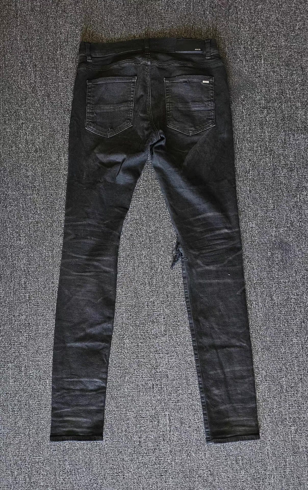 Amiri Amiri Coated Destroyed Jeans, Q4 Size US 34 / EU 50 - 4 Thumbnail