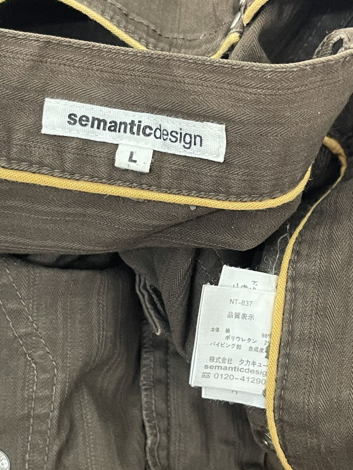 Le Grande Bleu (L.G.B.) Flare Cargo Semantic Design Faded Herringbones 1🟦4 Size US 31 - 19 Thumbnail