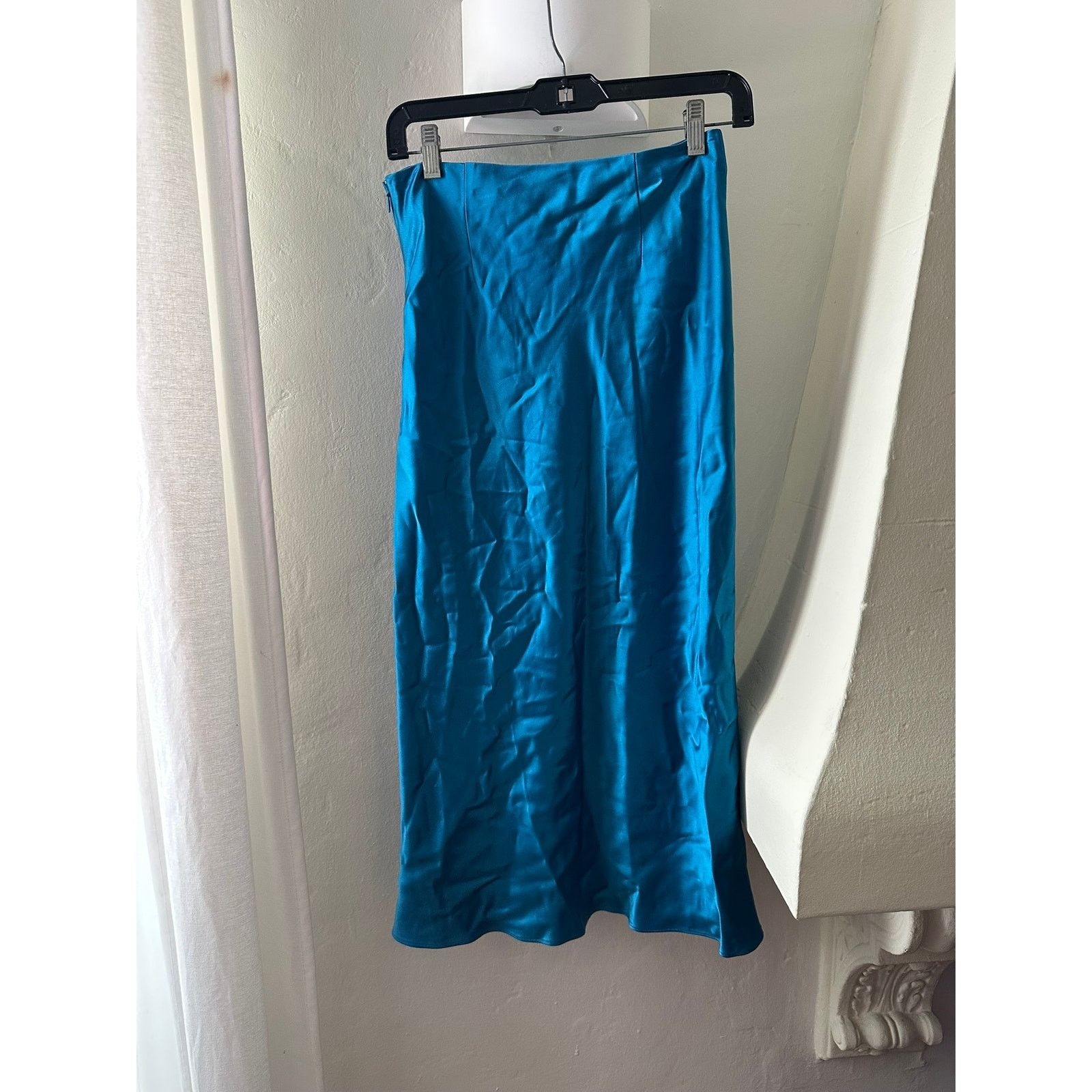 Staud STAUD Midi Length Blue Skirt 4 Size 27" / US 4 / IT 40 - 3 Thumbnail