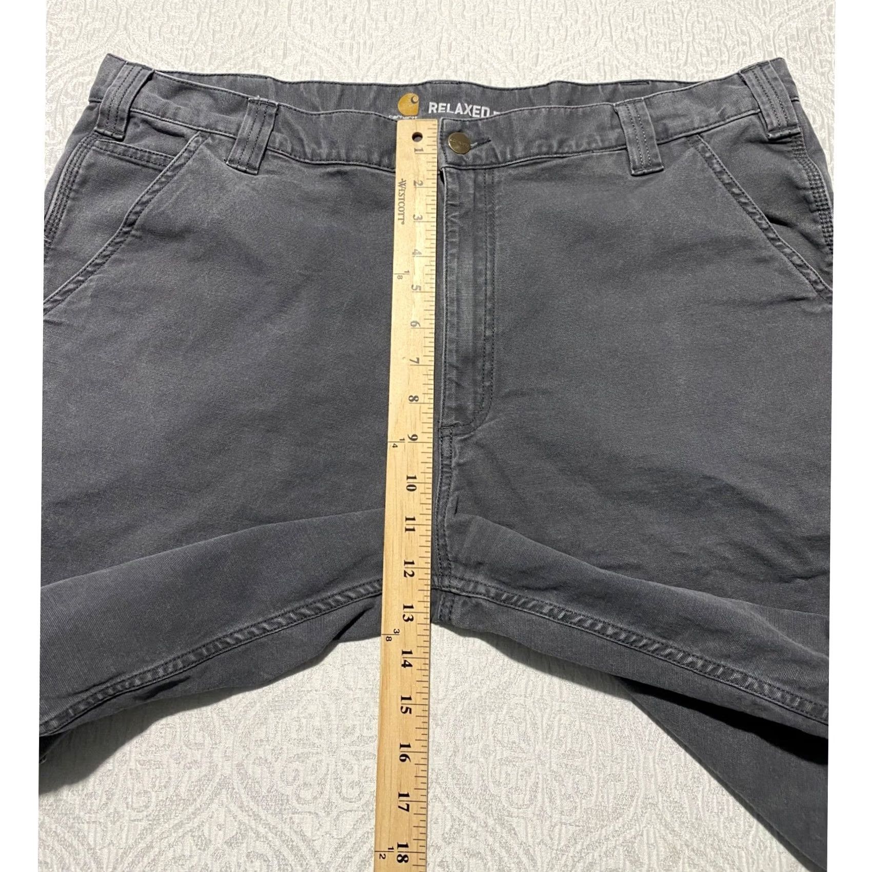 Carhartt Carhartt 103652 Men's Gray Rugged Flex Rigby Cargo Shorts Relaxed Cargo Shorts Size US 40 / EU 56 - 4 Thumbnail