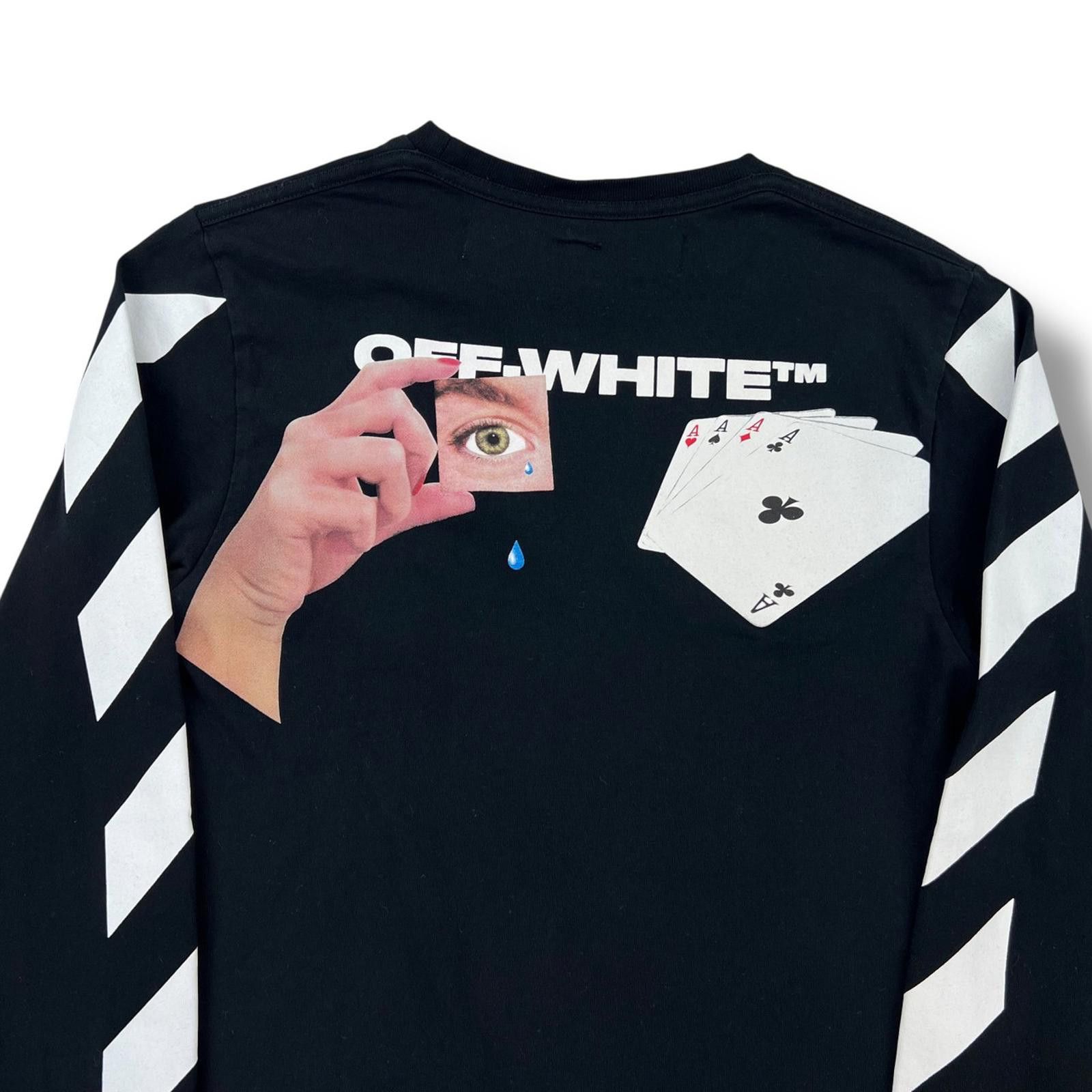 Off-White Off-White Hand Card Black Long Sleeve T Shirt Size US XS / EU 42 / 0 - 1 Thumbnail