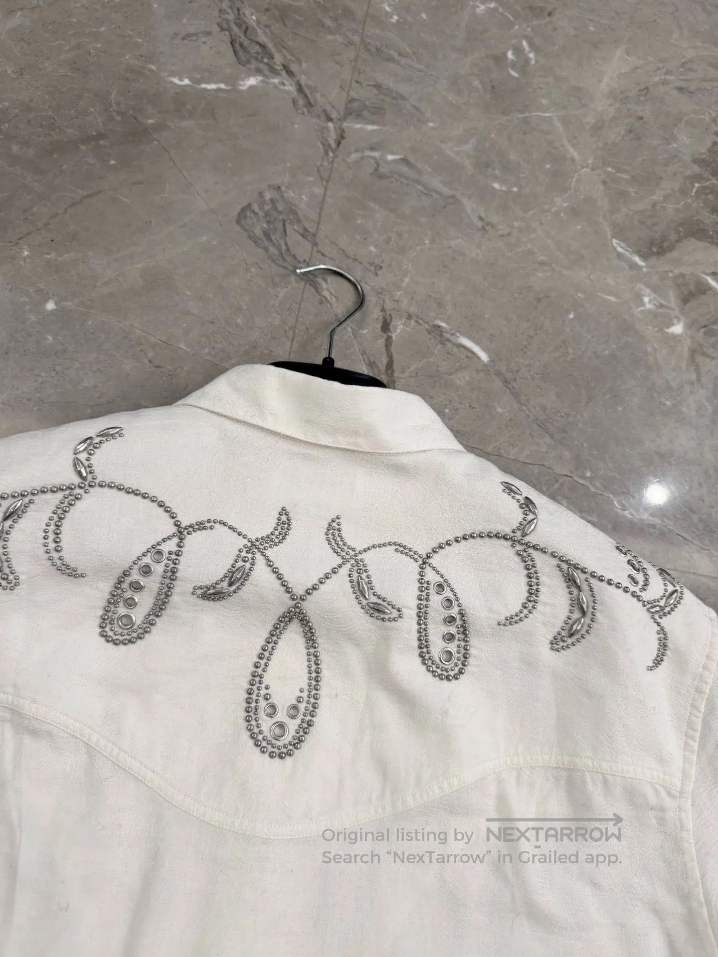 Saint Laurent Paris Saint Laurent White Embroidered Short. Size US XXS / EU 40 - 4 Thumbnail
