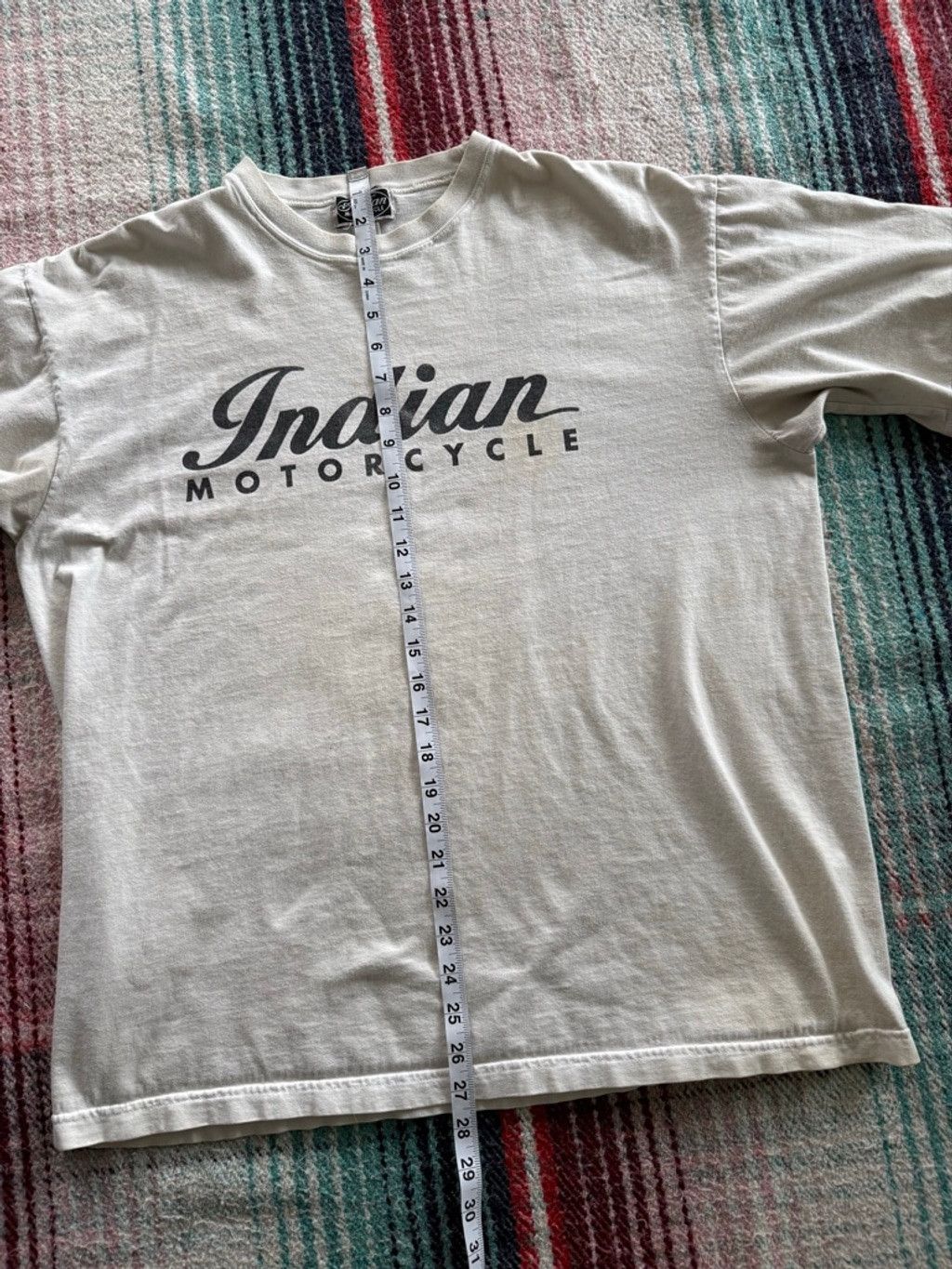 Indian Motorcycle Vintage Distressed Indian Motorcycle White Tee L Size US L / EU 52-54 / 3 - 8 Thumbnail