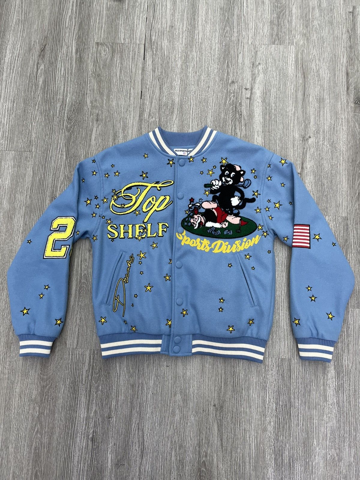 Vale Vale lives Varsity jacket top shelf blue Size US S / EU 44-46 / 1 - 1 Thumbnail