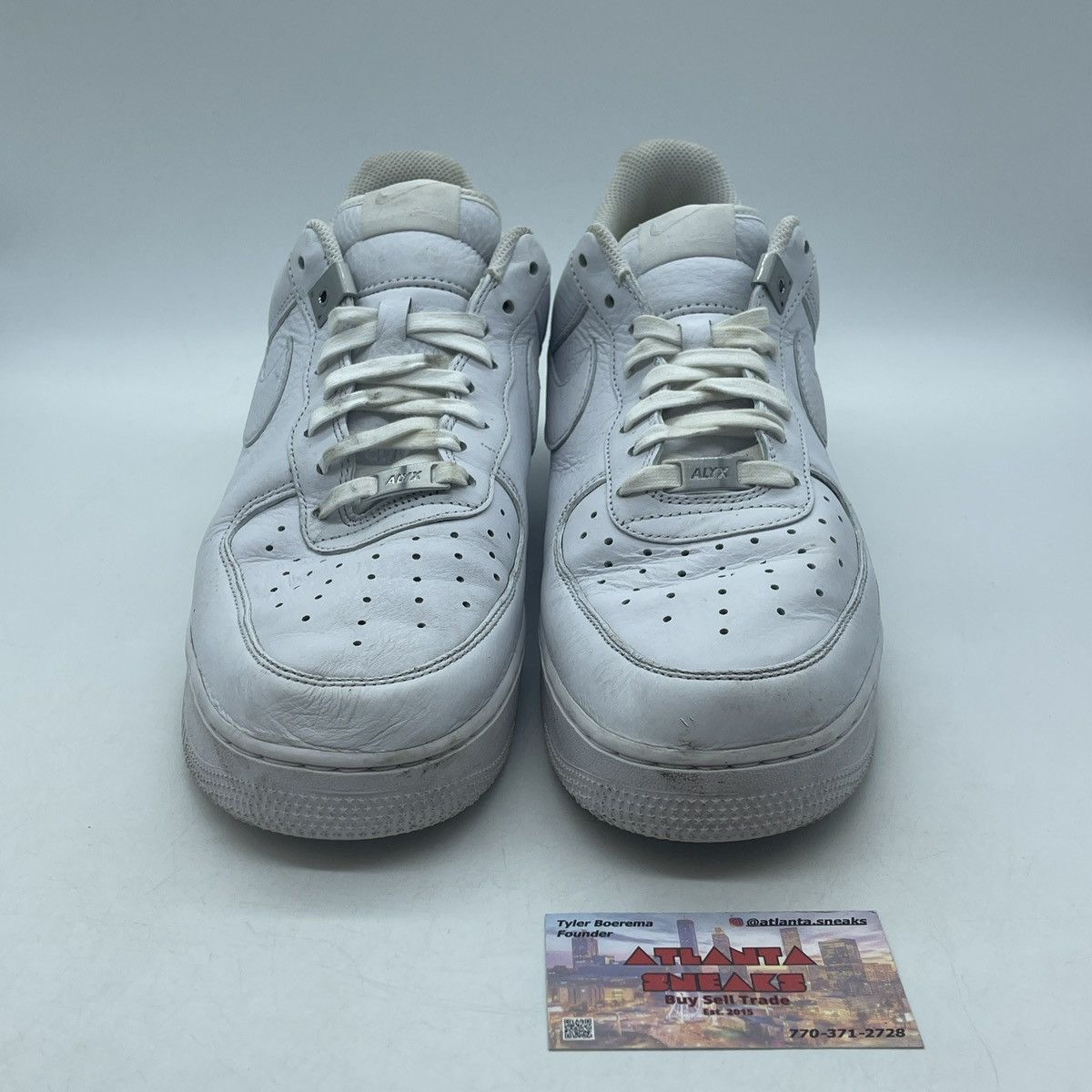 Nike Air Force 1 low triple white Size US 12.5 / EU 45-46 - 2 Thumbnail