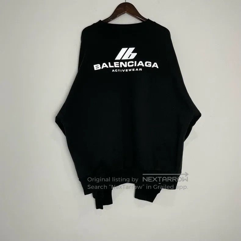 Balenciaga Balenciaga Reflective Lettering Logo Round Neck Sweatshirt Size US L / EU 52-54 / 3 - 2 Thumbnail
