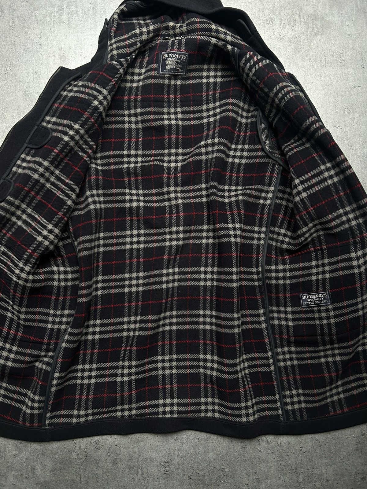 Burberry Vintage Burberry 100% Wool Duffle Coat Size US XL / EU 56 / 4 - 5 Thumbnail
