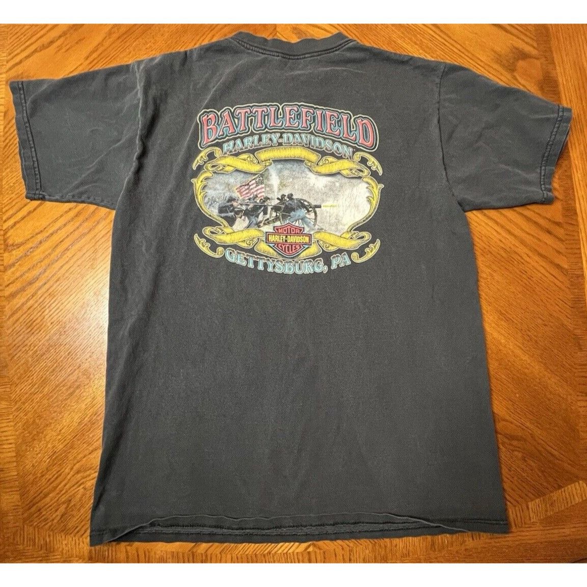 Harley Davidson vintage harley shirt size large black gettysburg pa y2k dist Size L / US 10 / IT 46 - 1 Thumbnail