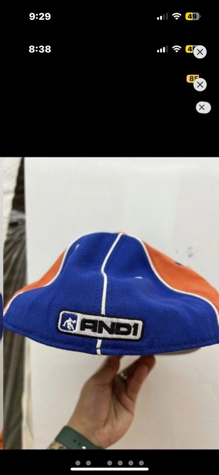 Vintage ***FINAL DROP***RARE 00s AND 1 NY PINWHEEL FITTED 7 3/8 Size ONE SIZE - 3 Thumbnail