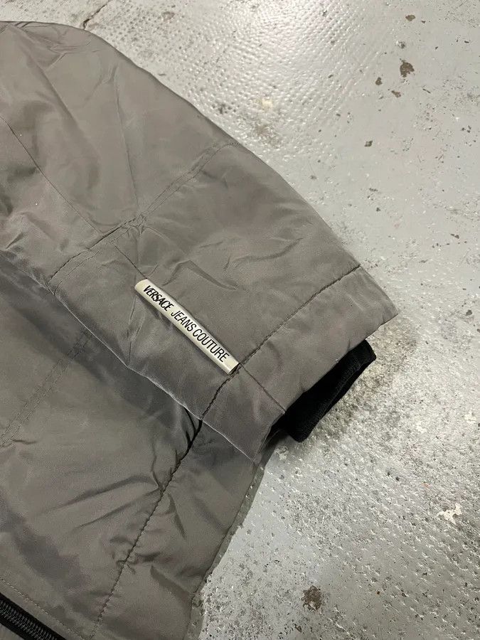 Versace 2000s Versace Grey Multi Zips Bomber Jacket Size US M / EU 48-50 / 2 - 6 Thumbnail